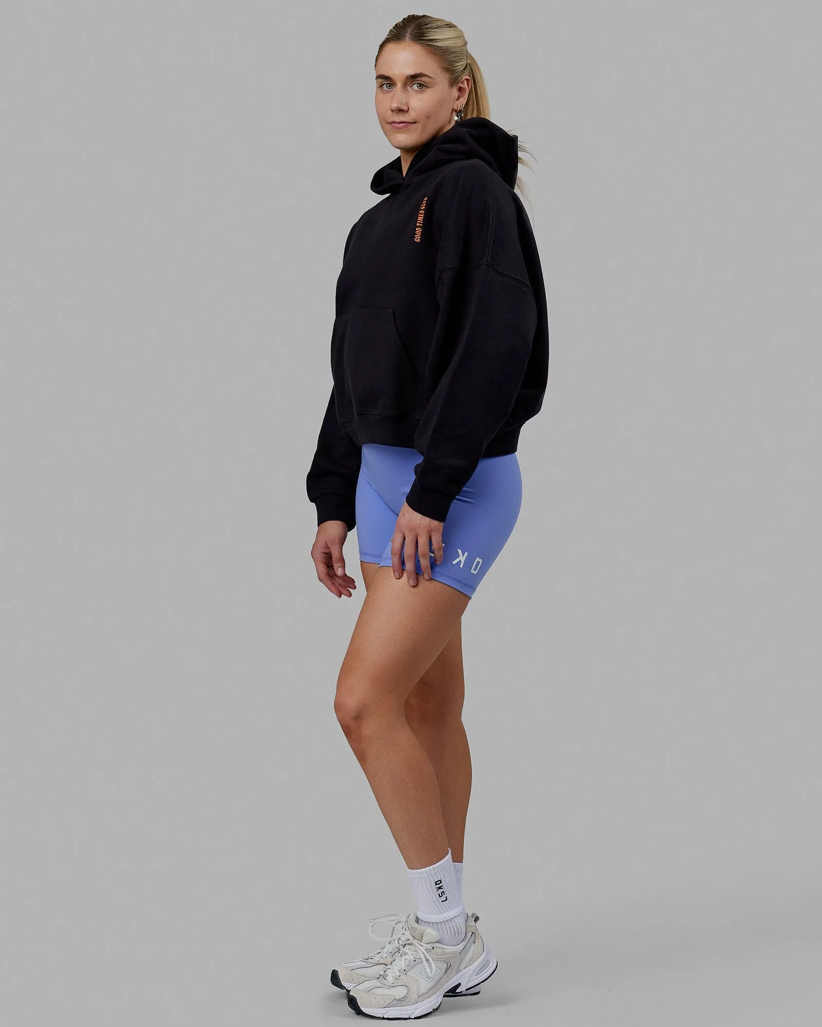 Good Times Global Heavyweight Hoodie - Black-Purple sold by LSKD product image thumbnail 3