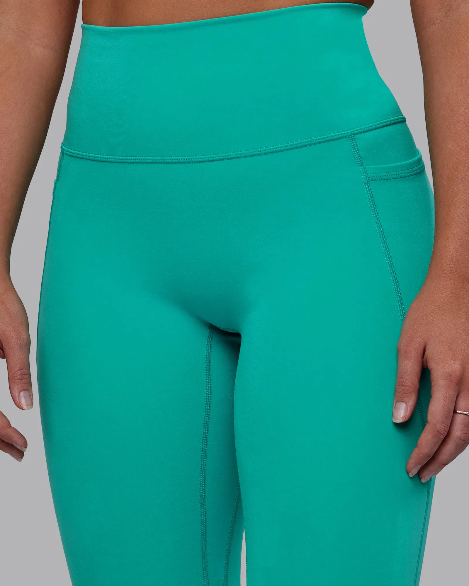 Fusion Full Length Tights - Turquoise Tide sold by LSKD product image thumbnail 5