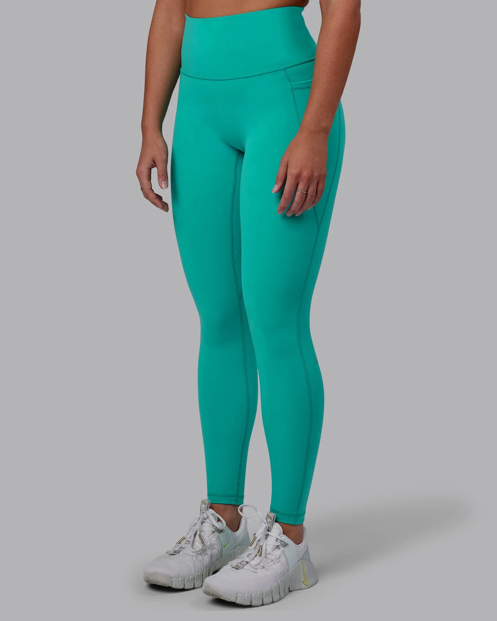 Fusion Full Length Tights - Turquoise Tide sold by LSKD
