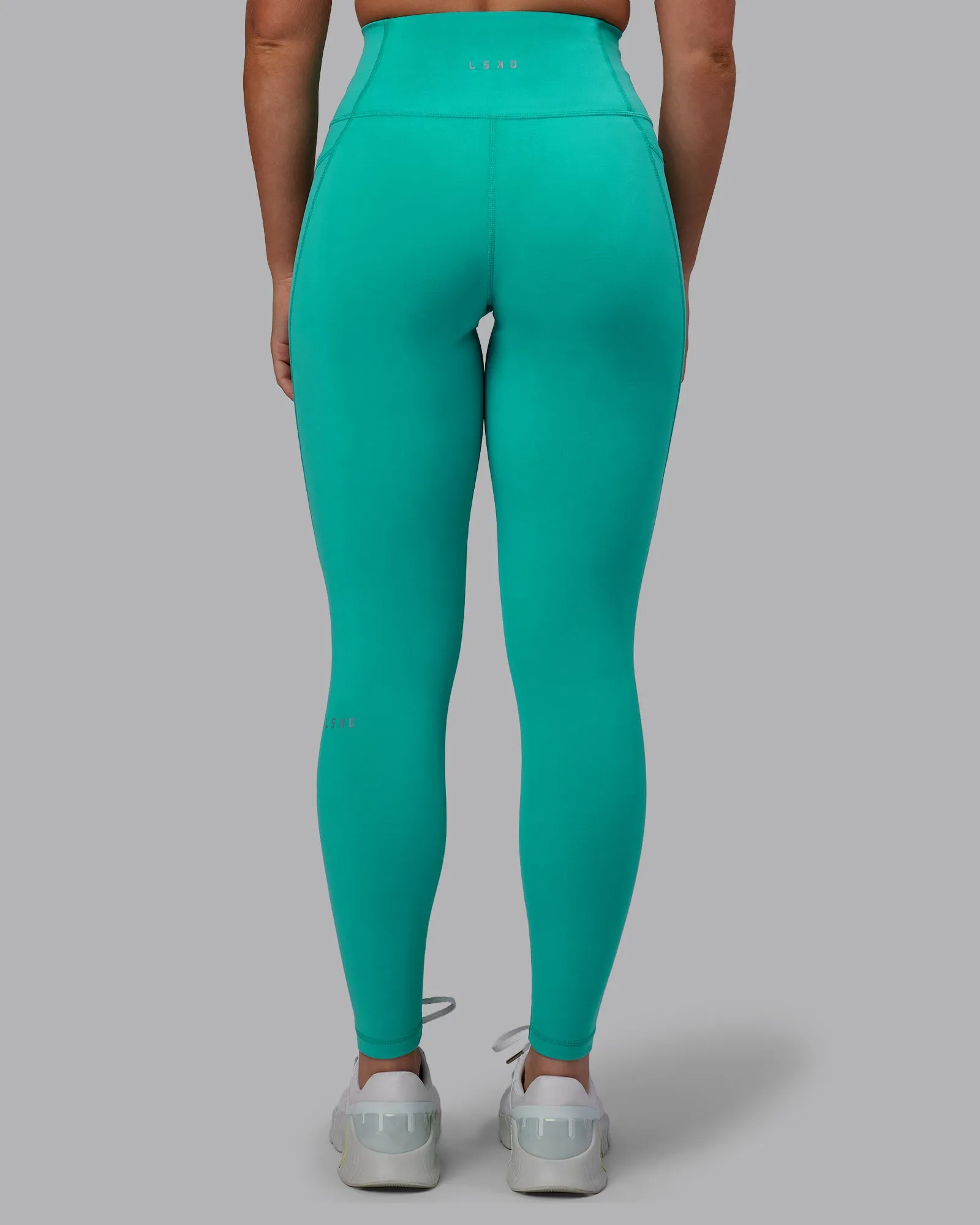 Fusion Full Length Tights - Turquoise Tide sold by LSKD product image thumbnail 4