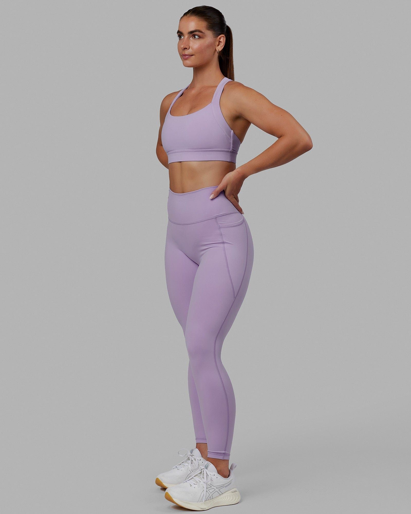 Advance Sports Bra - Pale Lilac sold by LSKD product image thumbnail 3