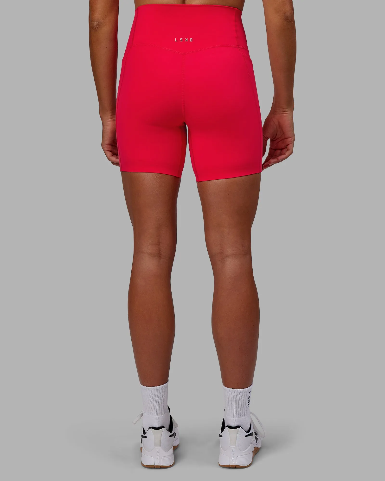 Elixir Mid Short Tight With Pockets - Scarlet sold by LSKD product image thumbnail 4