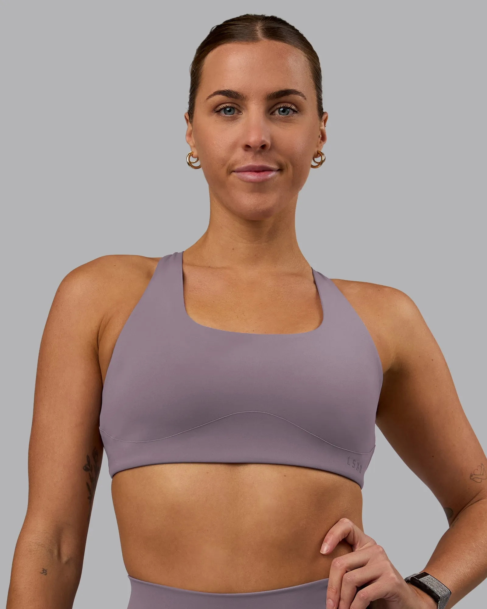 Aspire Sports Bra - Purple Sage sold by LSKD product image thumbnail 2