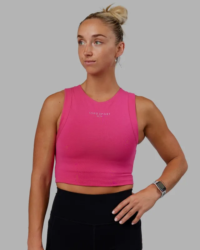 Run Tank - Magenta-White sold by LSKD