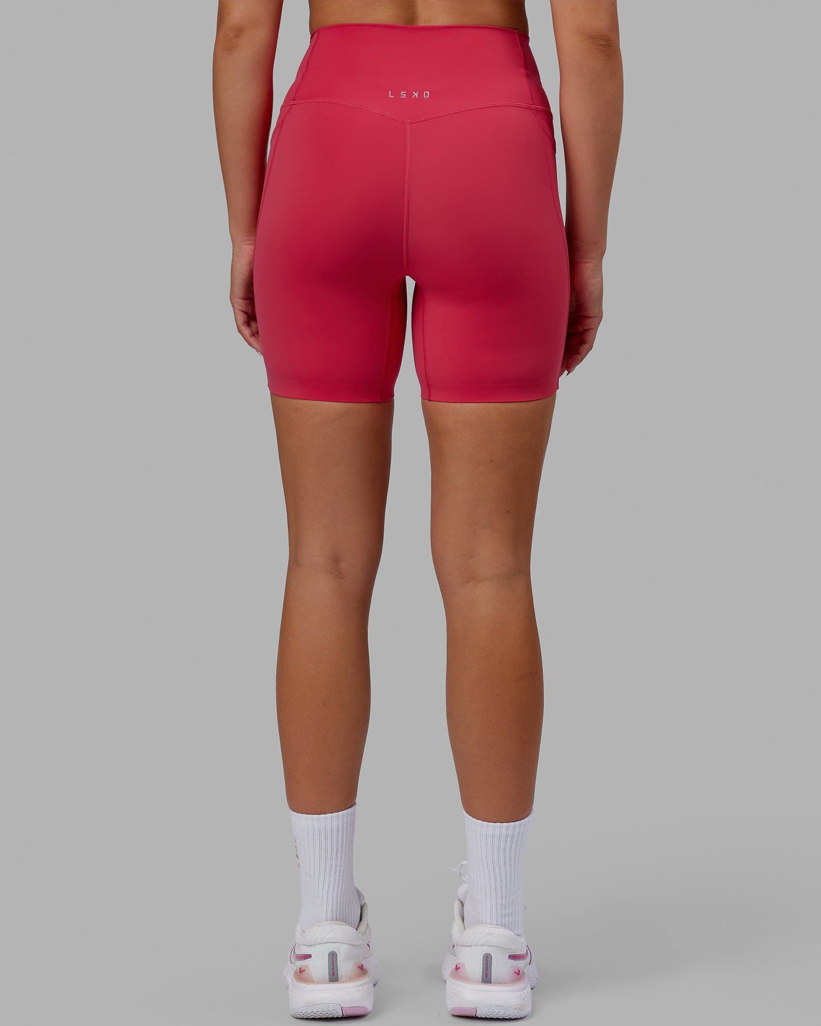 Elixir Mid Short Tights with Pockets - Raspberry sold by LSKD product image thumbnail 4