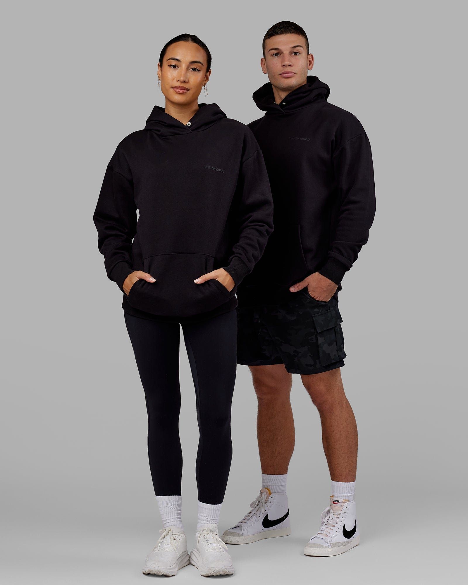 Unisex Motion Hoodie Oversize - Black-Black sold by LSKD