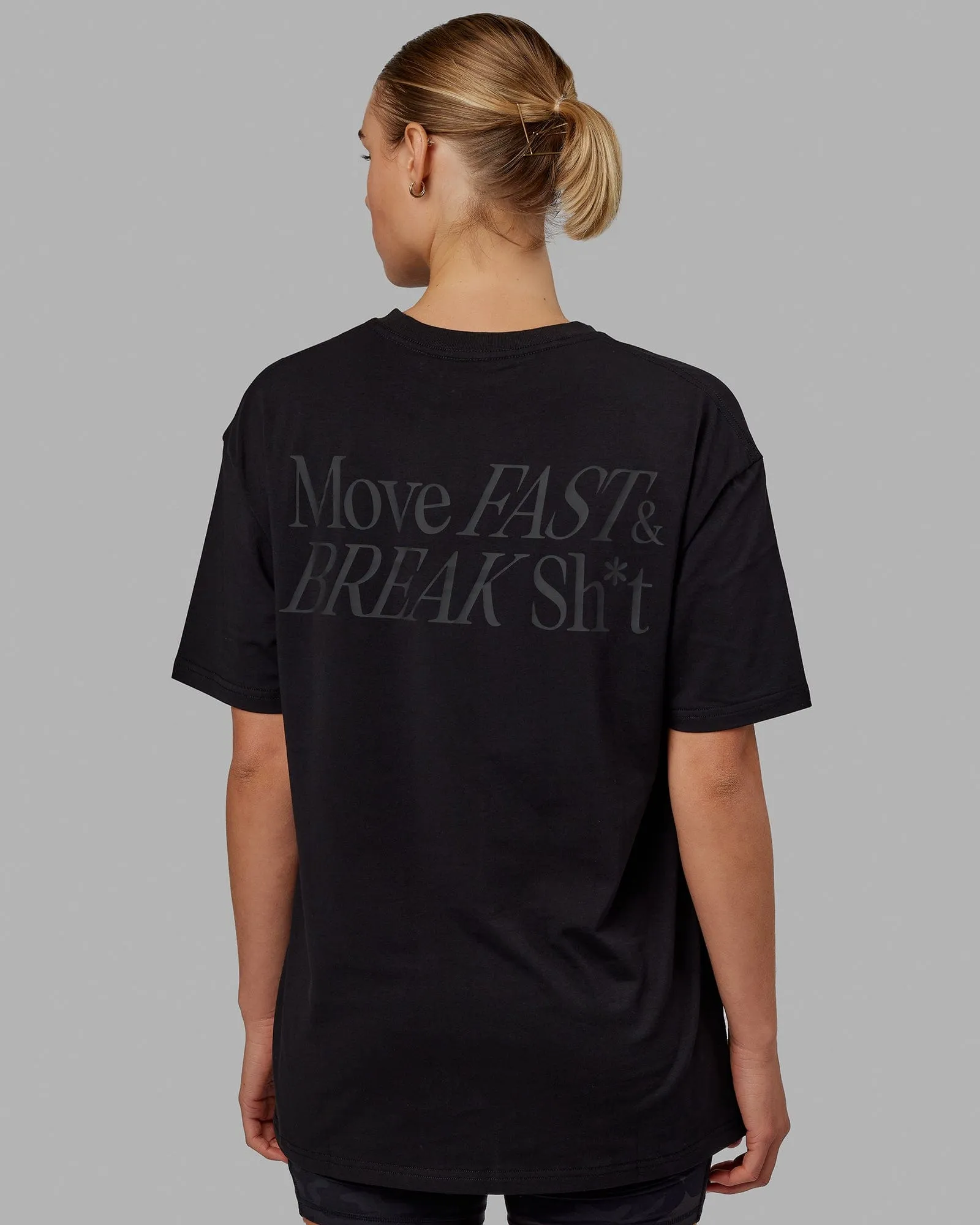 VS5 FLXCotton Tee Oversize - Black-Black sold by LSKD product image thumbnail 2