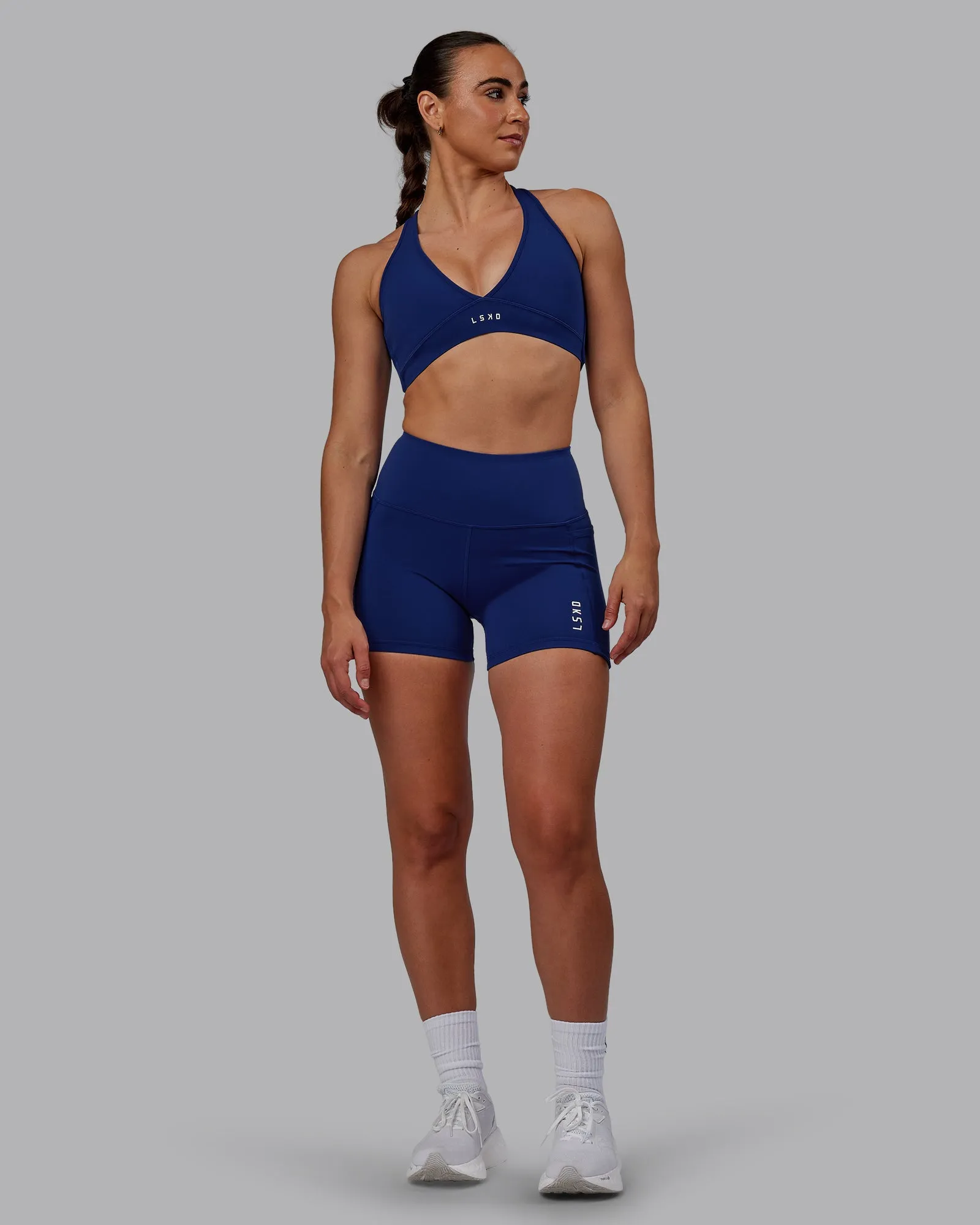 Stamina Sports Bra - Midnight Blue sold by LSKD product image thumbnail 4