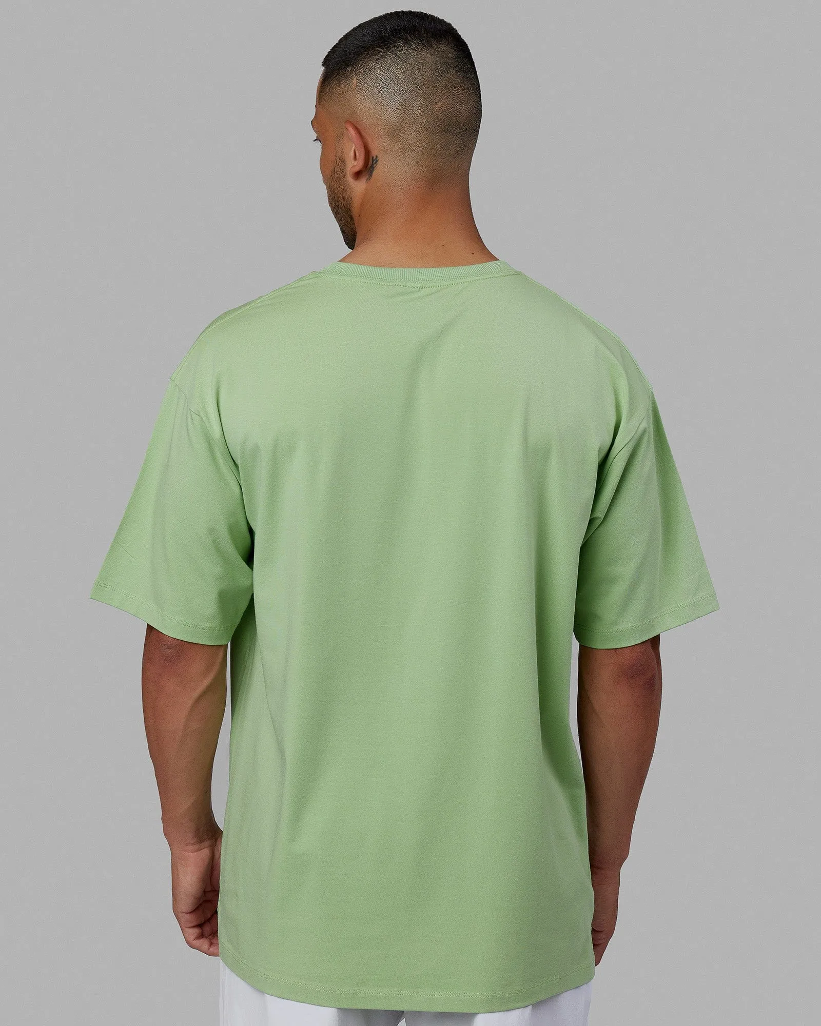 Unisex Deluxe PimaFLX Tee Oversize - Green Fig sold by LSKD product image thumbnail 4