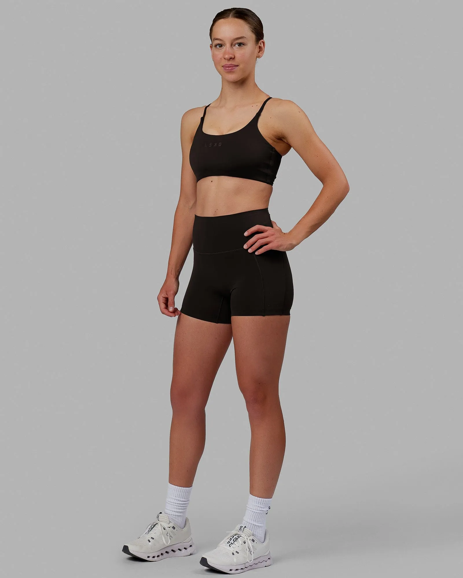 Twist Sports Bra - Dark Walnut sold by LSKD product image thumbnail 5