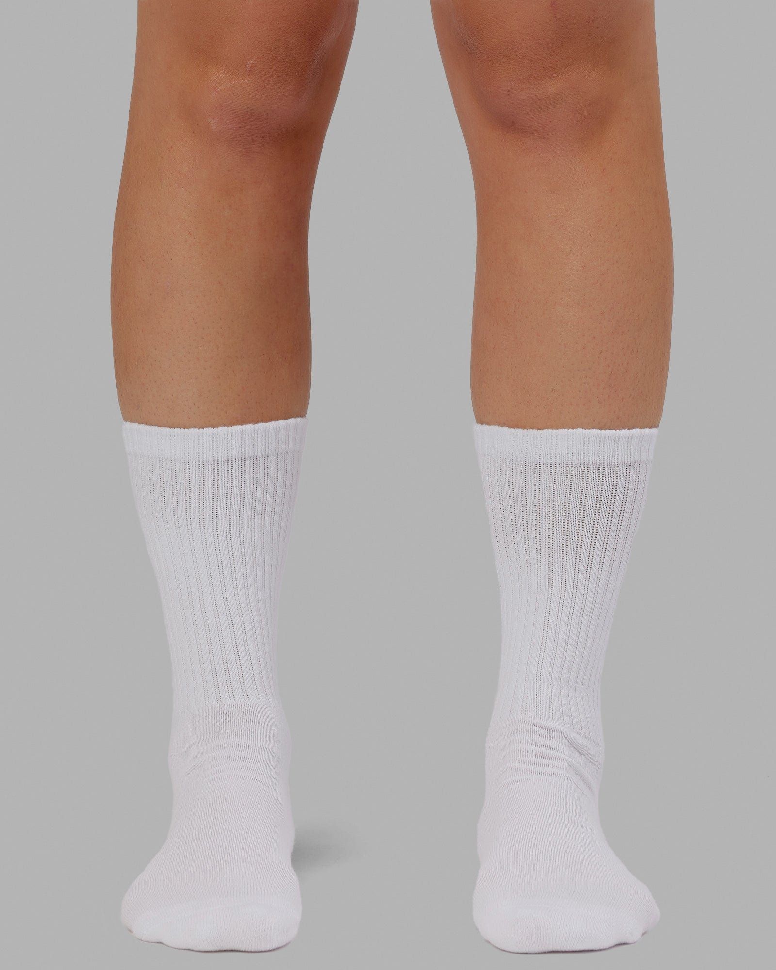 Brand Crew Socks - White sold by LSKD product image thumbnail 2