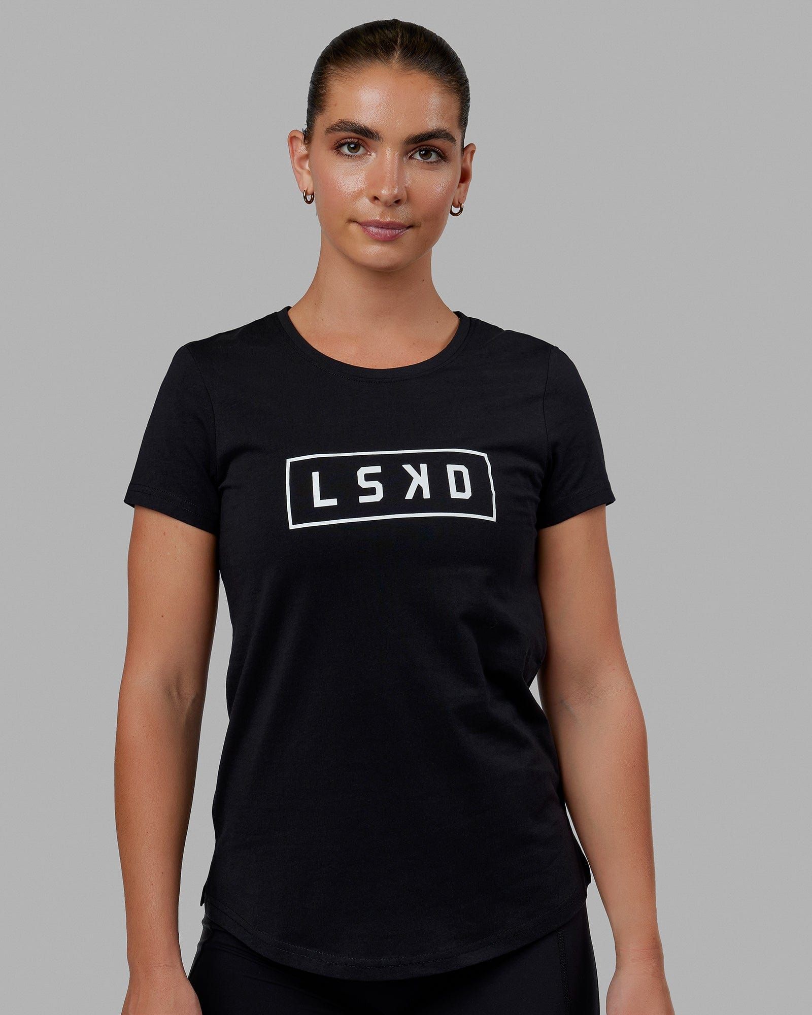 Luna Tee - Black-White sold by LSKD