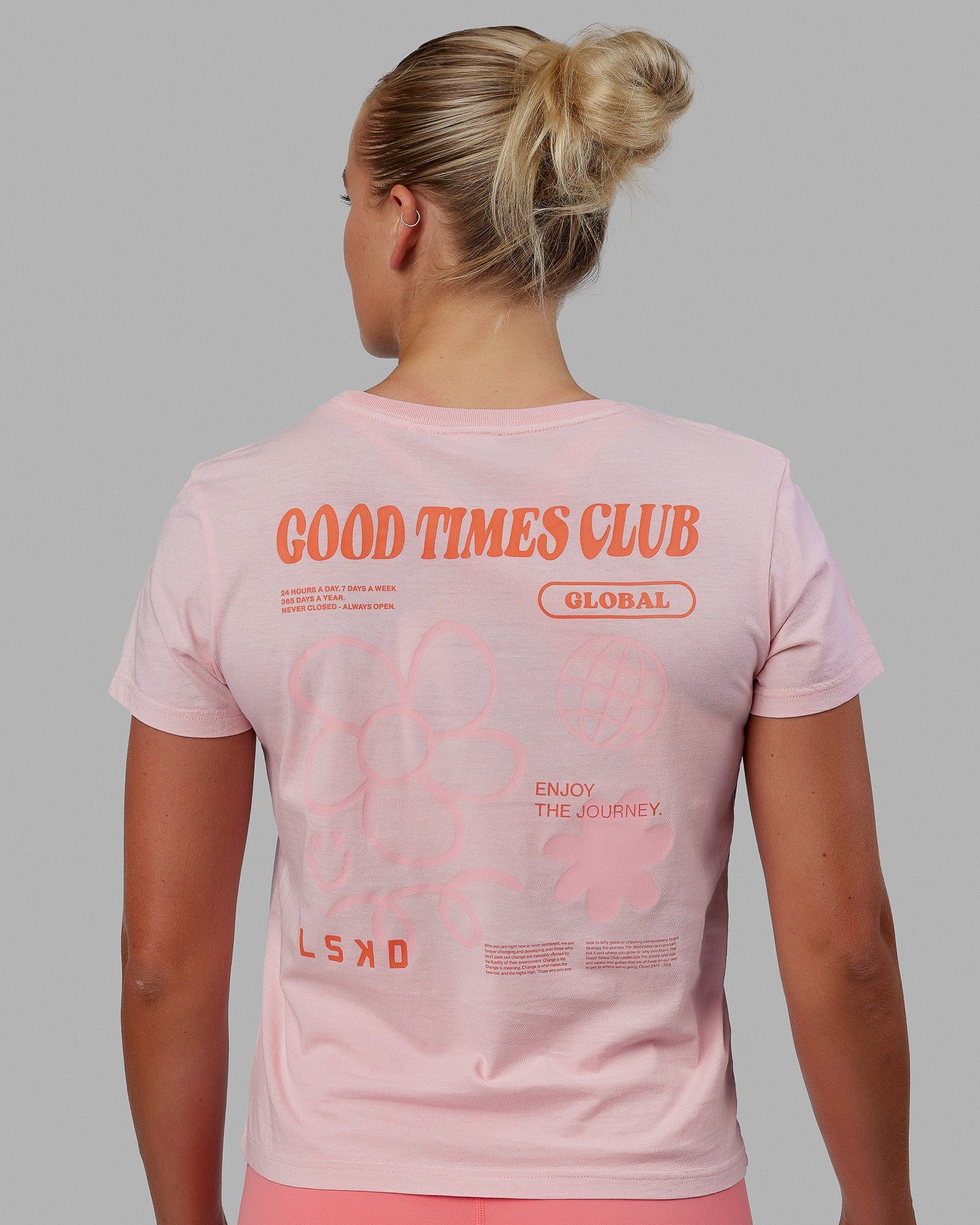 Good Times Global Tee - Marshmallow sold by LSKD product image thumbnail 5