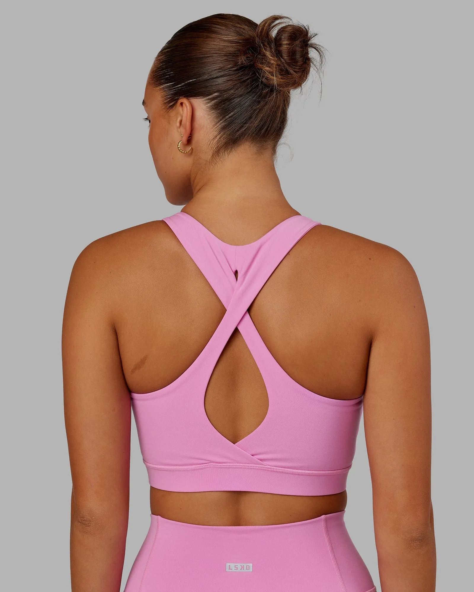 Fusion Sports Bra - Spark Pink sold by LSKD product image thumbnail 2
