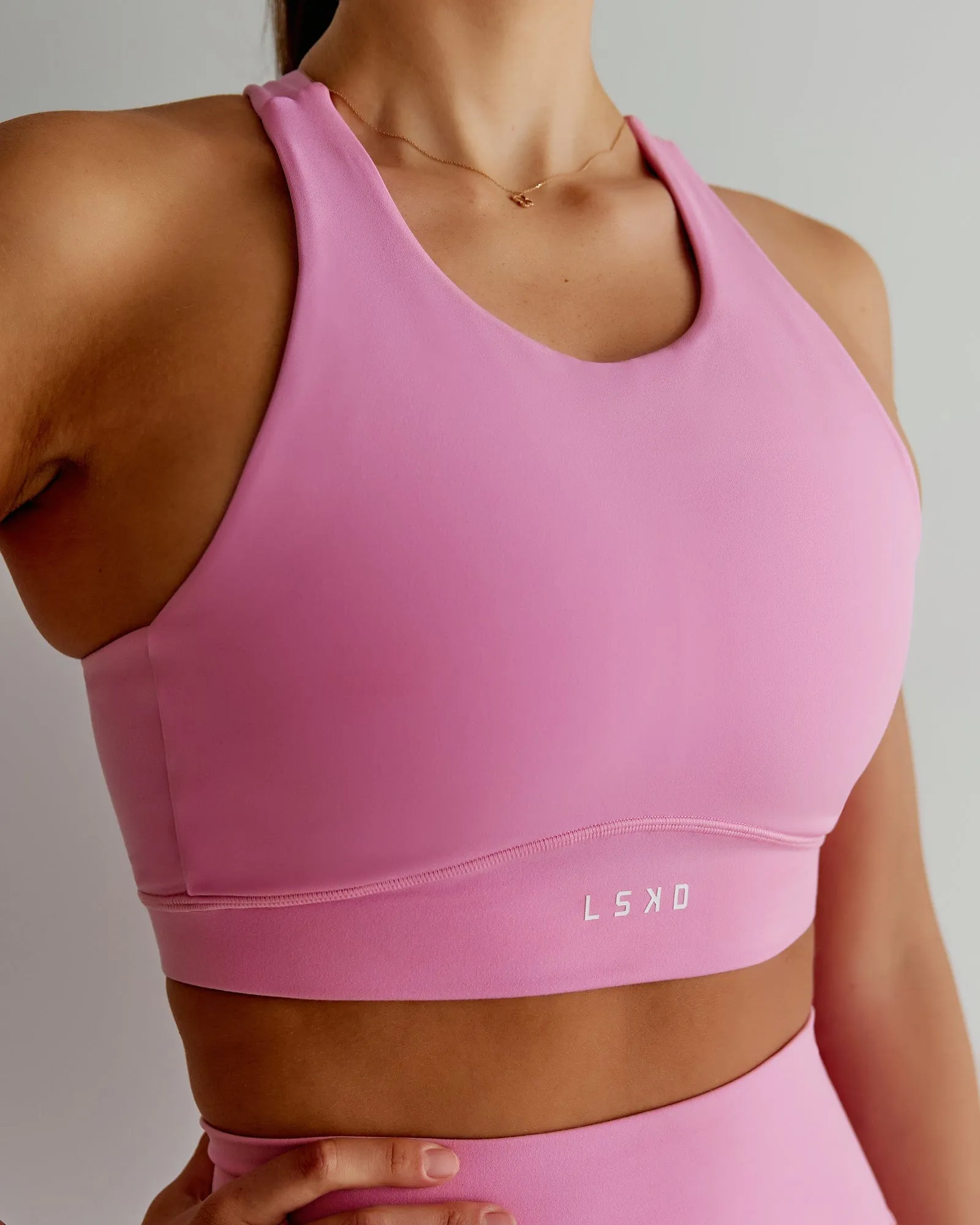 Fusion Sports Bra - Spark Pink sold by LSKD