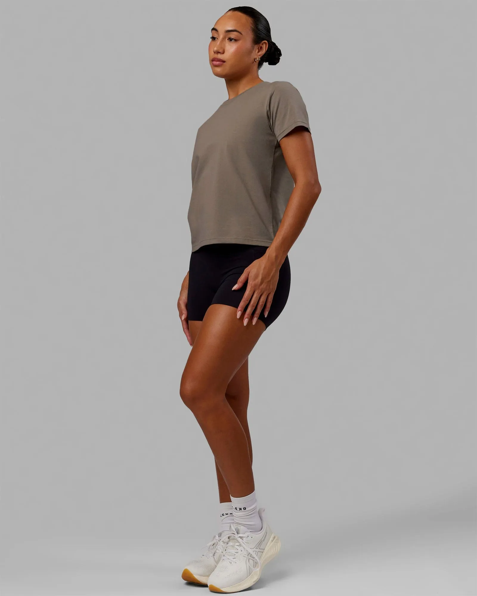 Love The Run FLXCotton Tee - Cinder-Smoke sold by LSKD product image thumbnail 3