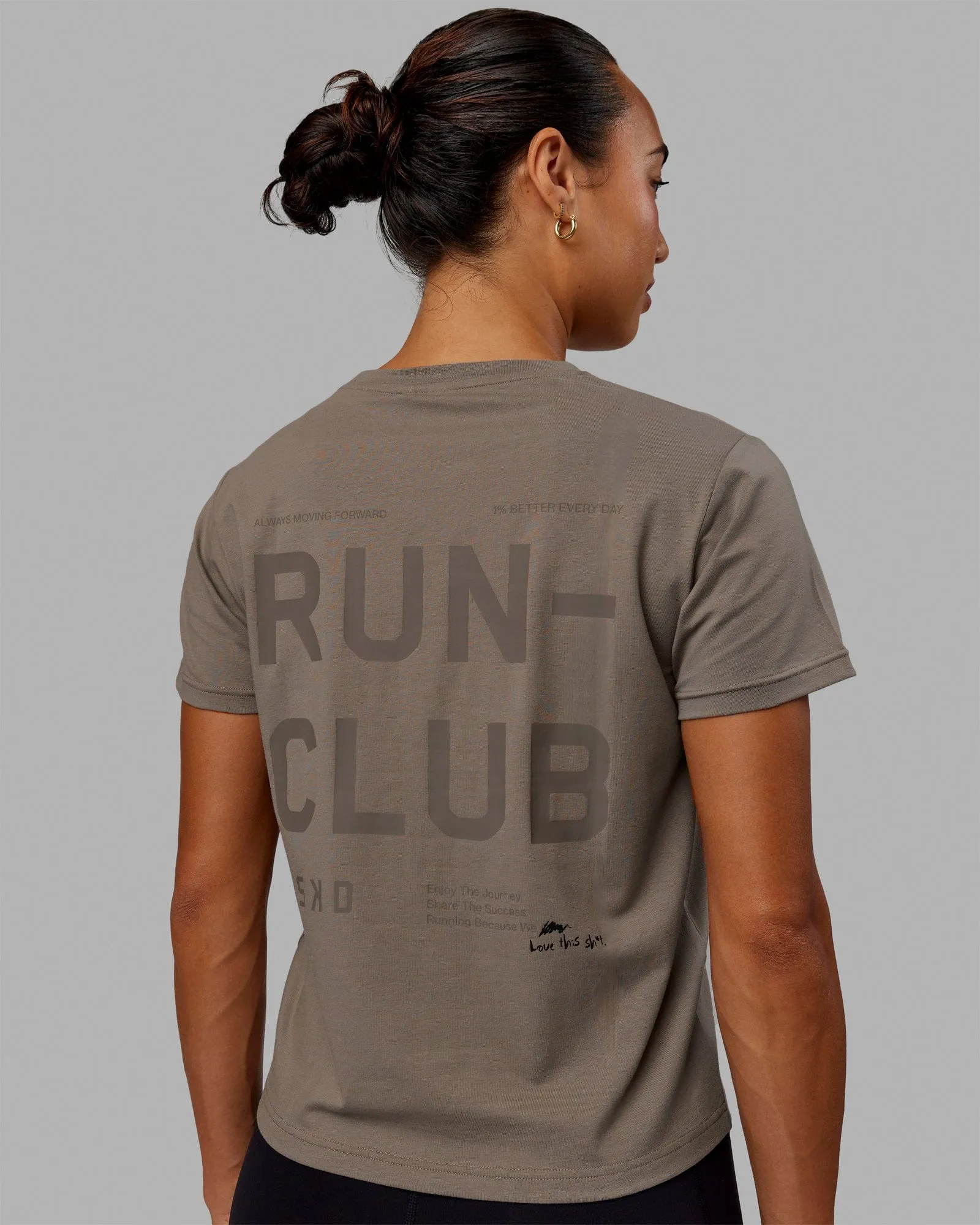 Love The Run FLXCotton Tee - Cinder-Smoke sold by LSKD