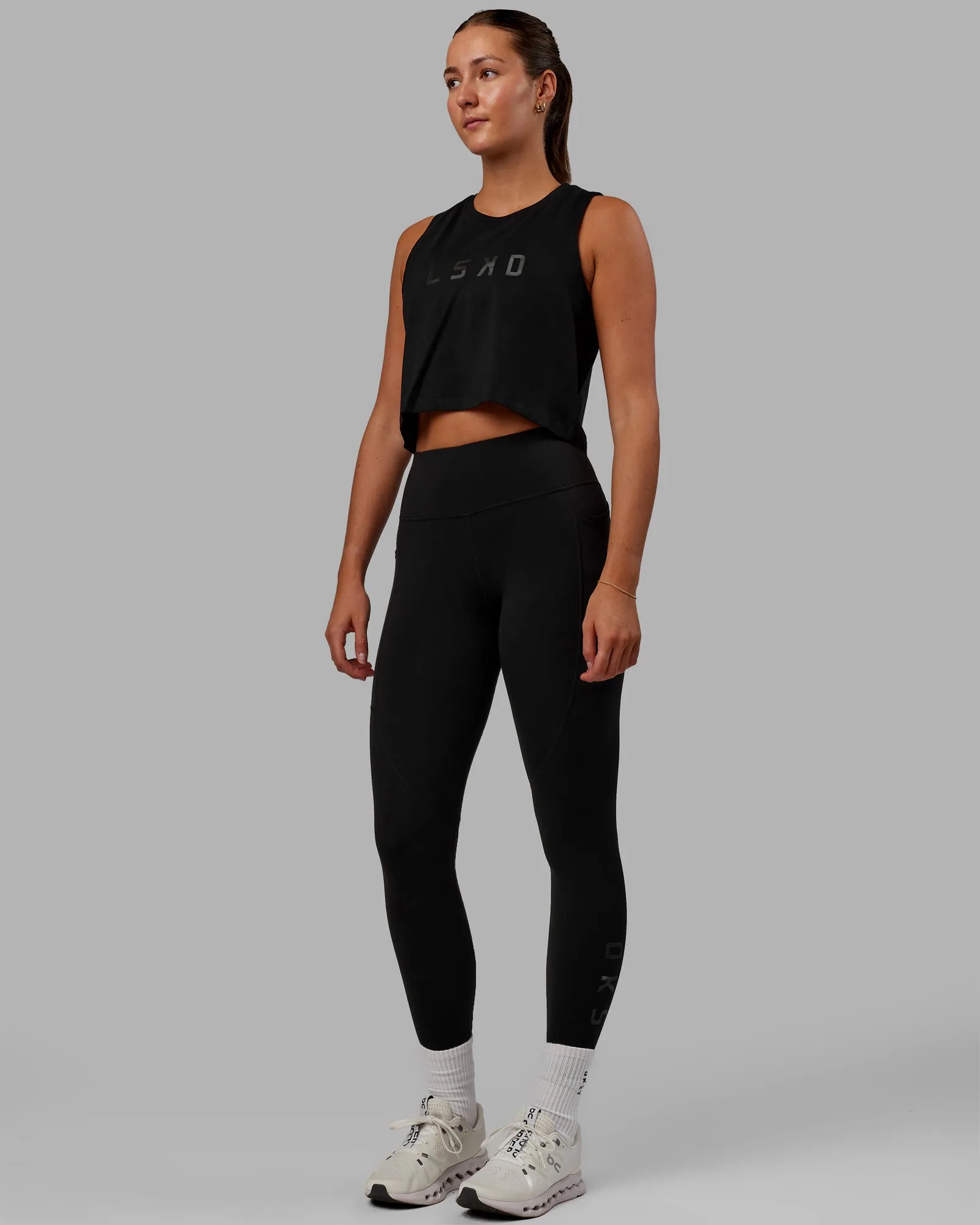 Agile FLXCotton Tank - Black-Black sold by LSKD product image thumbnail 5