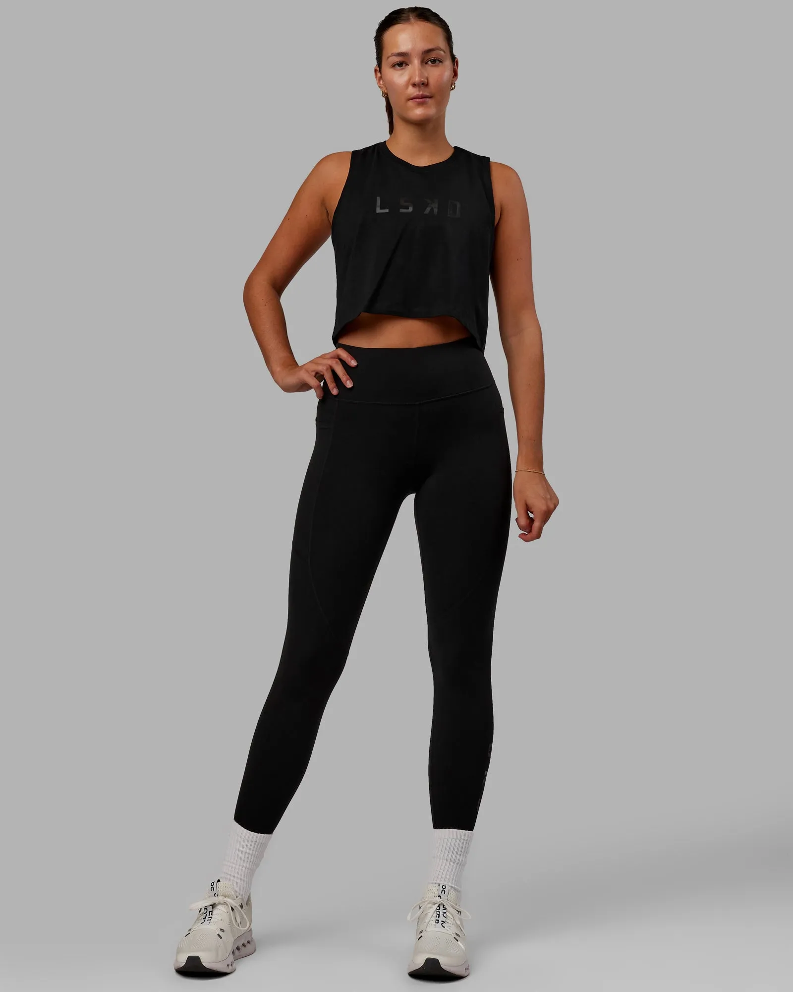 Agile FLXCotton Tank - Black-Black sold by LSKD product image thumbnail 2
