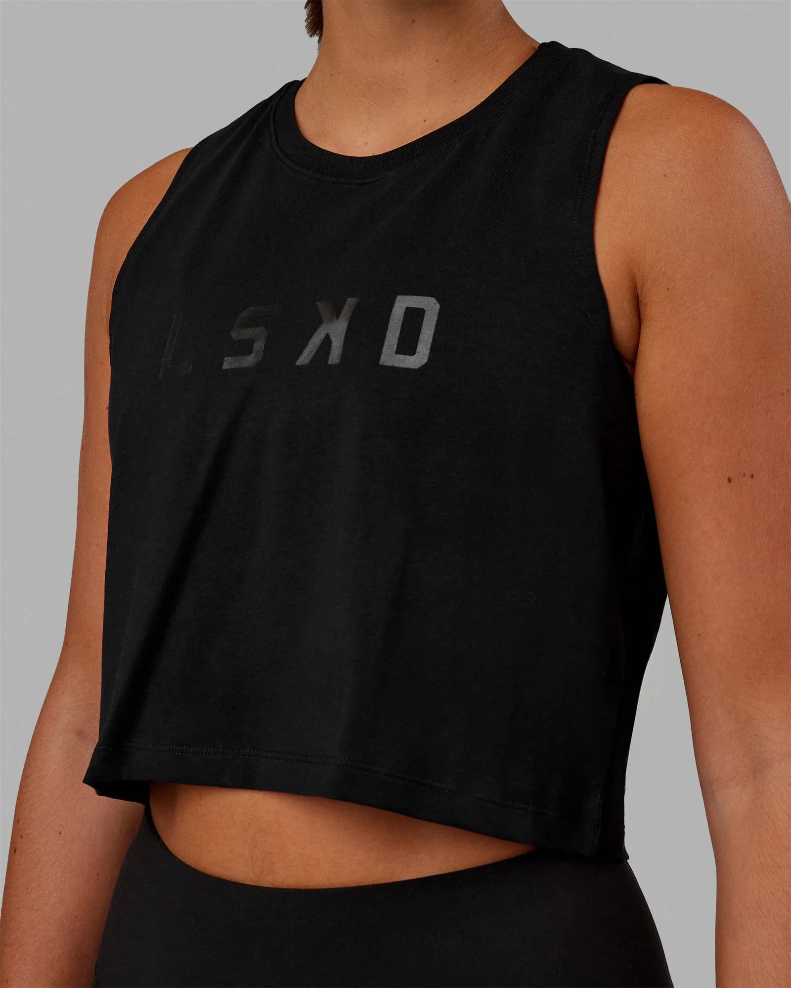 Agile FLXCotton Tank - Black-Black sold by LSKD product image thumbnail 3