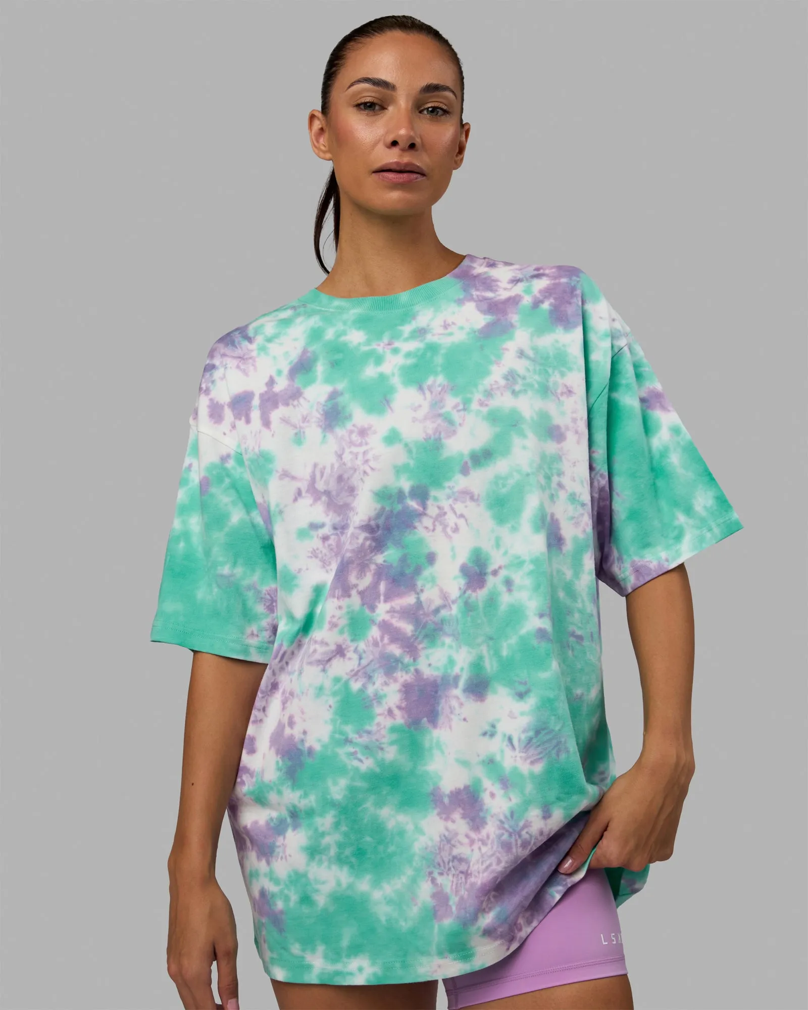 Unisex Lifting Club Heavyweight Tee Oversize - Cockatoo-Tie Dye sold by LSKD product image thumbnail 3