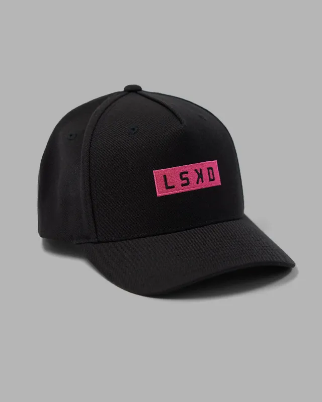 Cornerstone Snapback Cap - Black-Flamingo made by LSKD