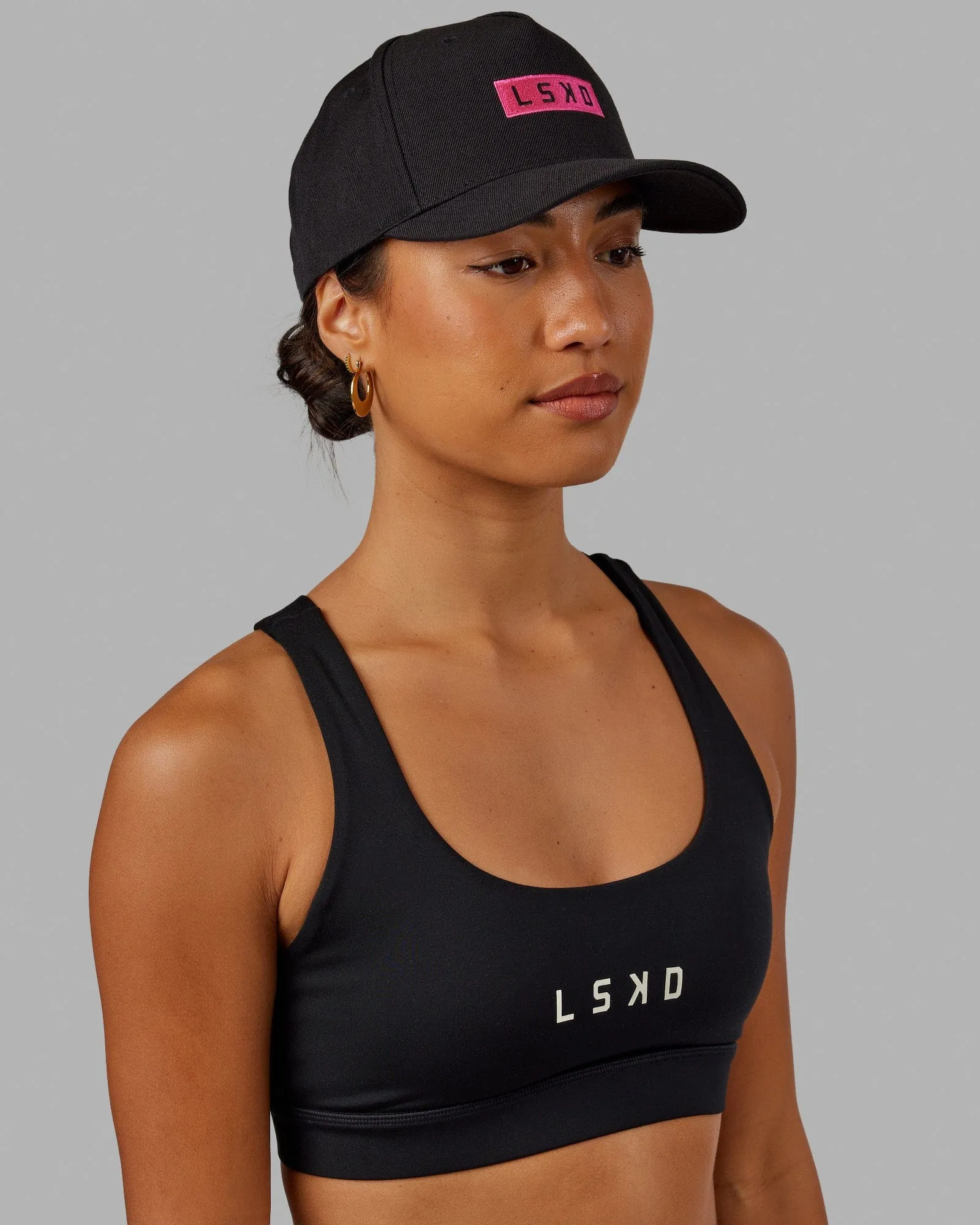 Cornerstone Snapback Cap - Black-Flamingo sold by LSKD product image thumbnail 2