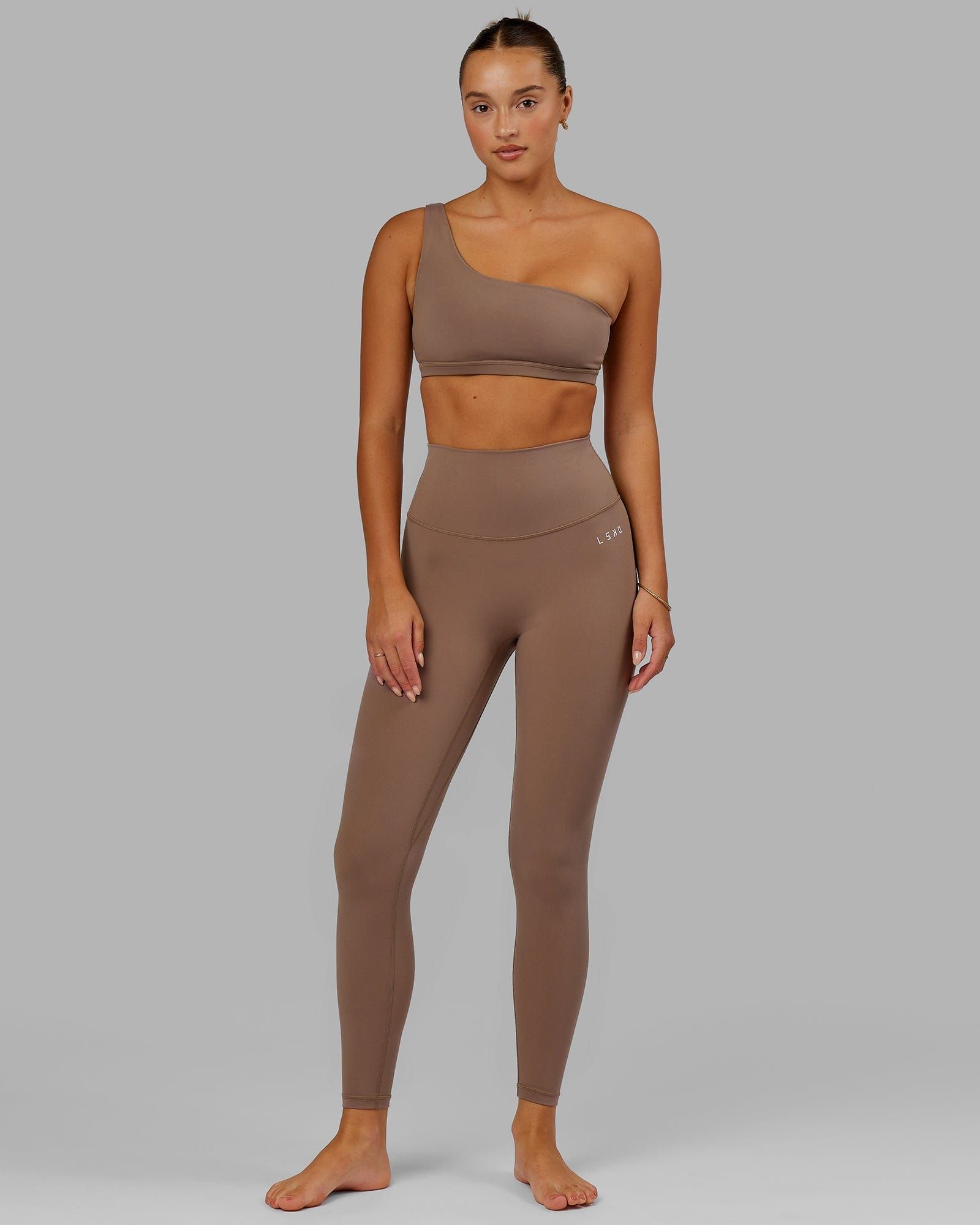 Flex Sports Bra - Deep Taupe sold by LSKD product image thumbnail 3