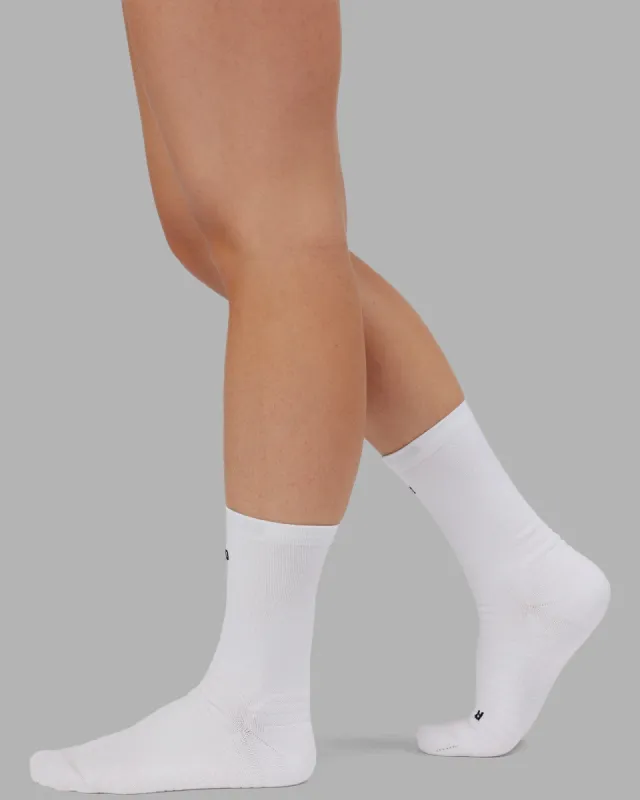 Rep Performance Crew Socks - White sold by LSKD