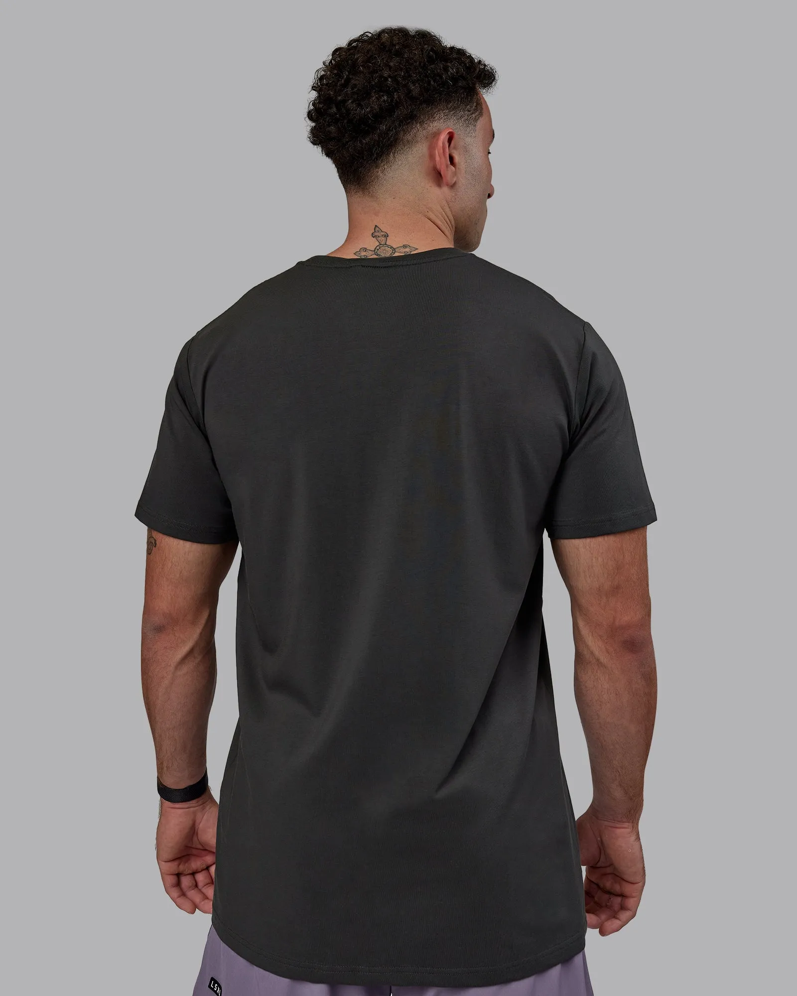 Base FLXCotton Tee - Pirate Black sold by LSKD product image thumbnail 4