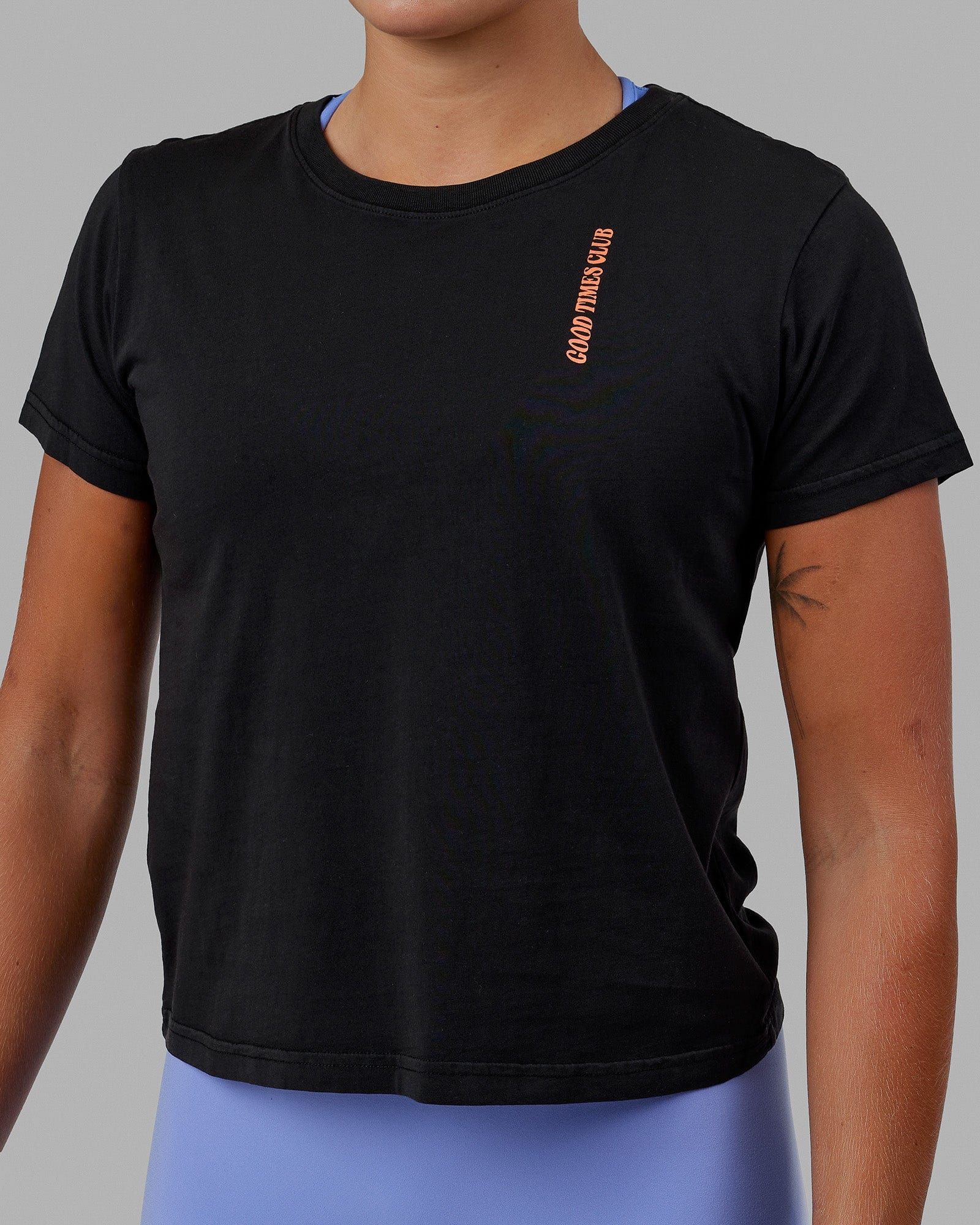 Good Times Global Tee - Black sold by LSKD product image thumbnail 5