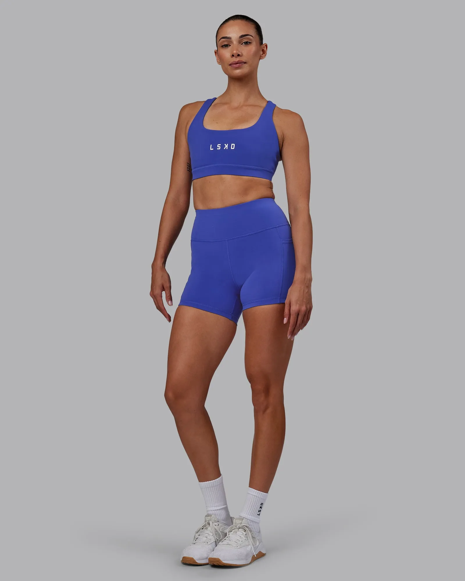 Rep Sports Bra - Power Cobalt-White sold by LSKD product image thumbnail 3