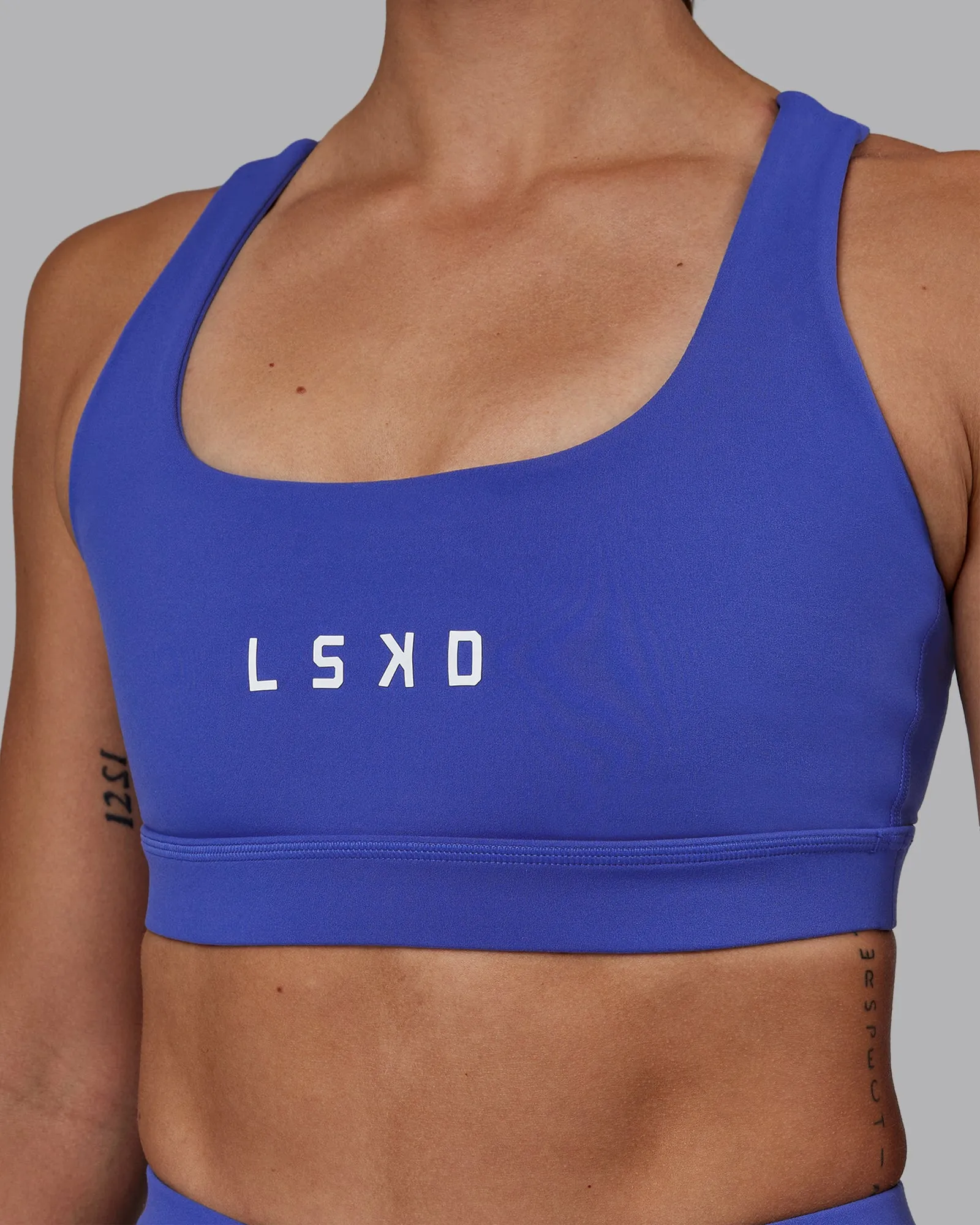 Rep Sports Bra - Power Cobalt-White sold by LSKD product image thumbnail 4