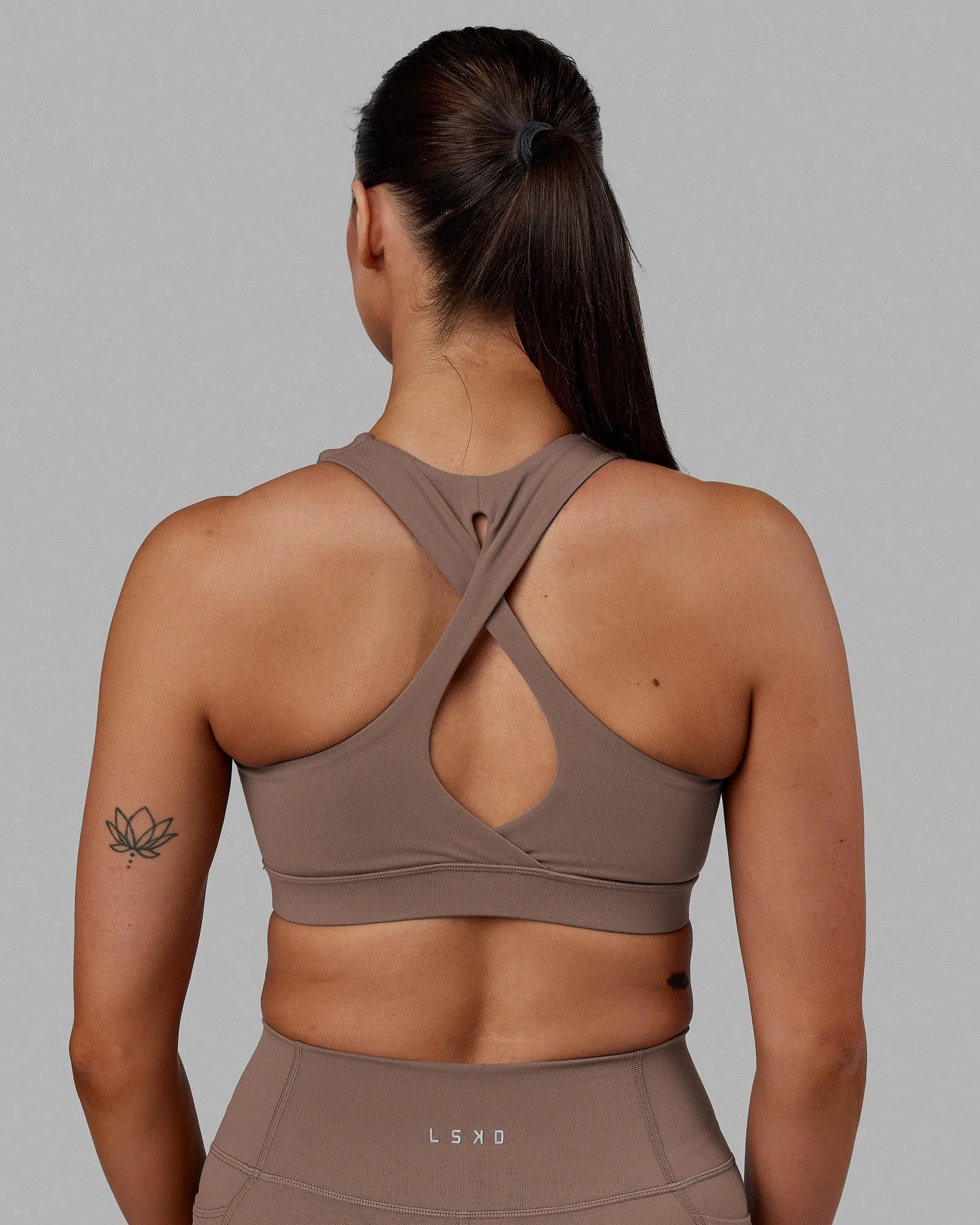 Fusion Sports Bra - Deep Taupe sold by LSKD product image thumbnail 2