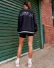 Unisex Fitness Club Sweater Oversize - Black-Off White sold by LSKD
