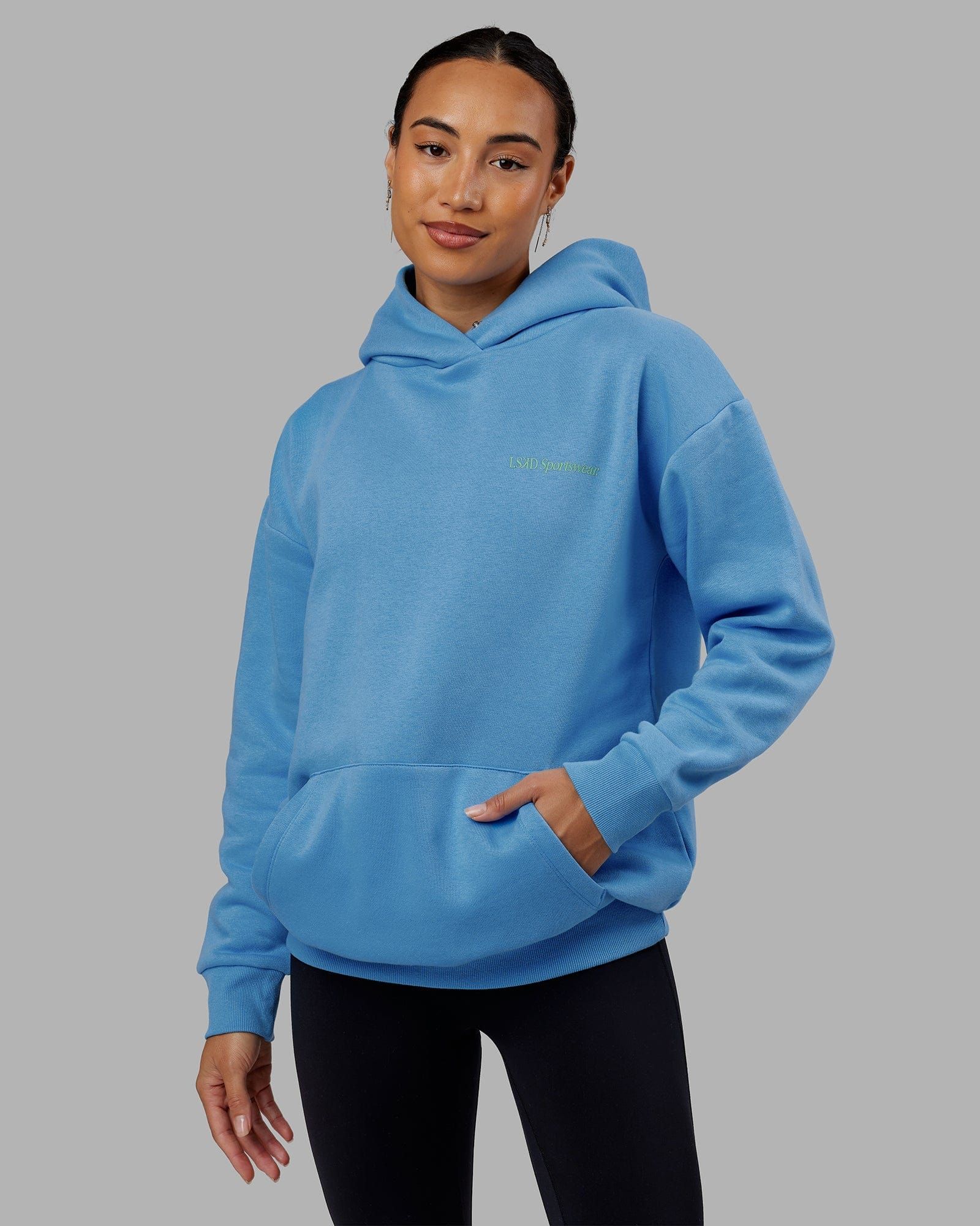 Unisex Motion Hoodie Oversize - Azure Blue sold by LSKD product image thumbnail 3