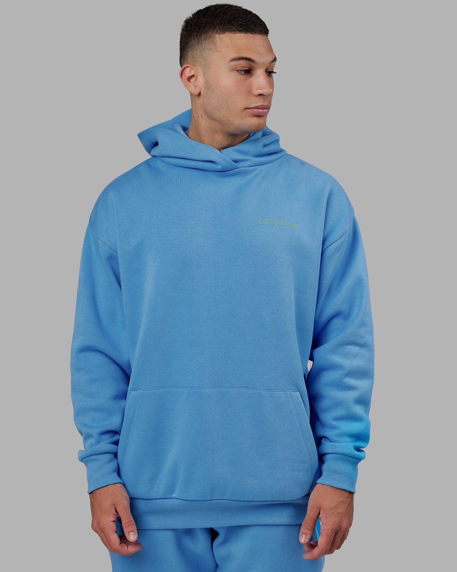 Unisex Motion Hoodie Oversize - Azure Blue sold by LSKD product image thumbnail 4