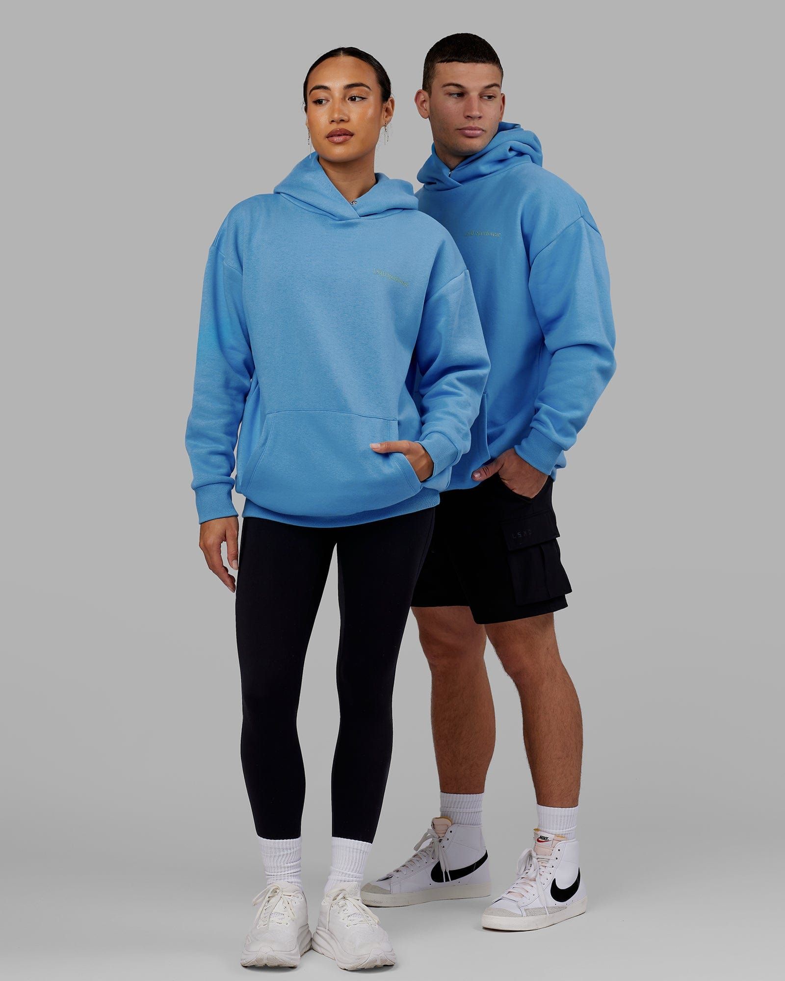 Unisex Motion Hoodie Oversize - Azure Blue sold by LSKD product image thumbnail 2