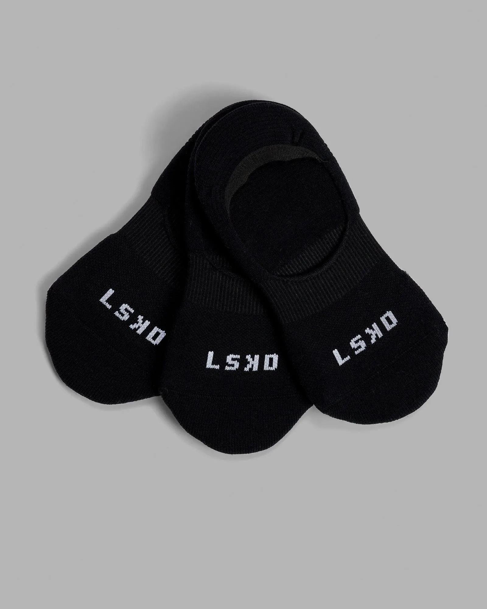 Performance No Show Socks 3 Pack - Black sold by LSKD