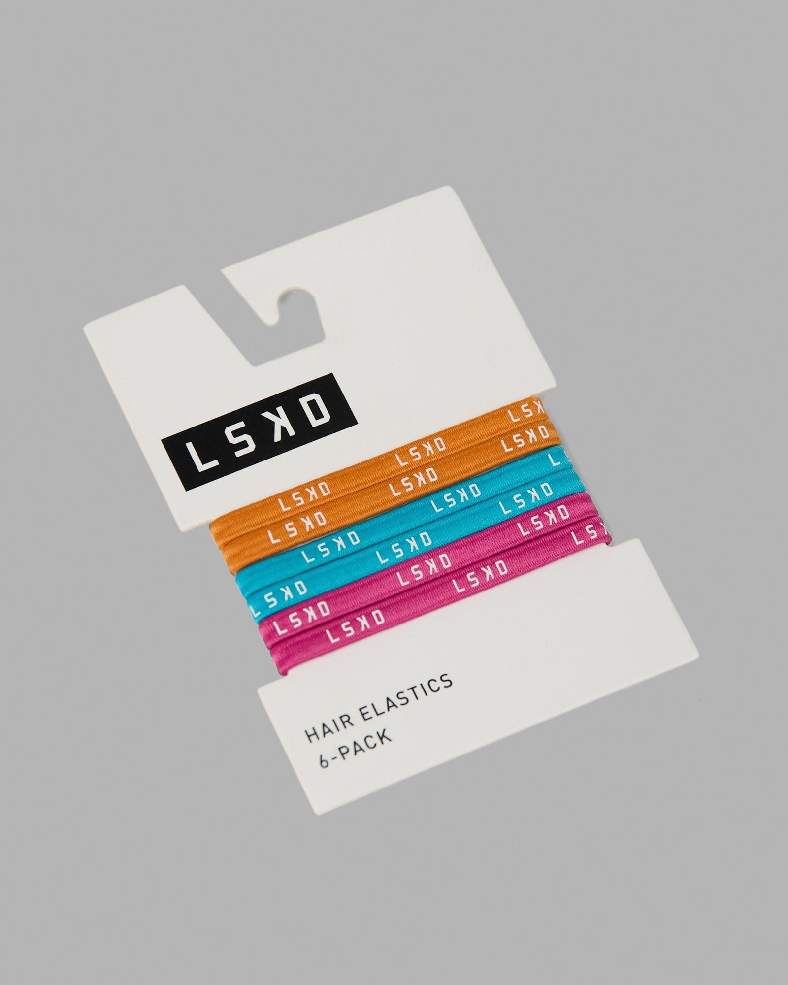 Miami24 Hair Elastics 6 Pack - Ultra Pink-Pacific Blue-Melon sold by LSKD product image thumbnail 3