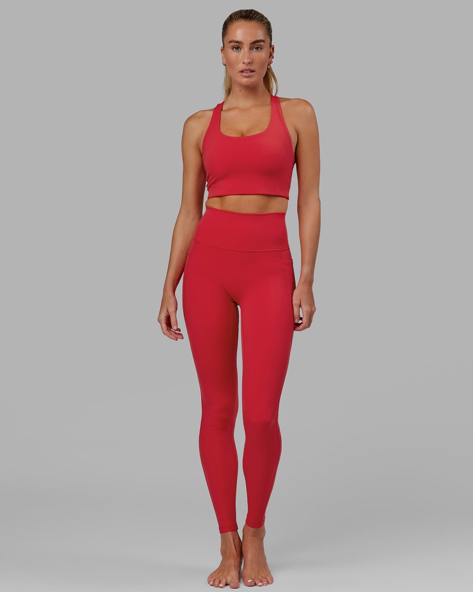 Fusion X-Long Tights - Scarlet sold by LSKD product image thumbnail 3