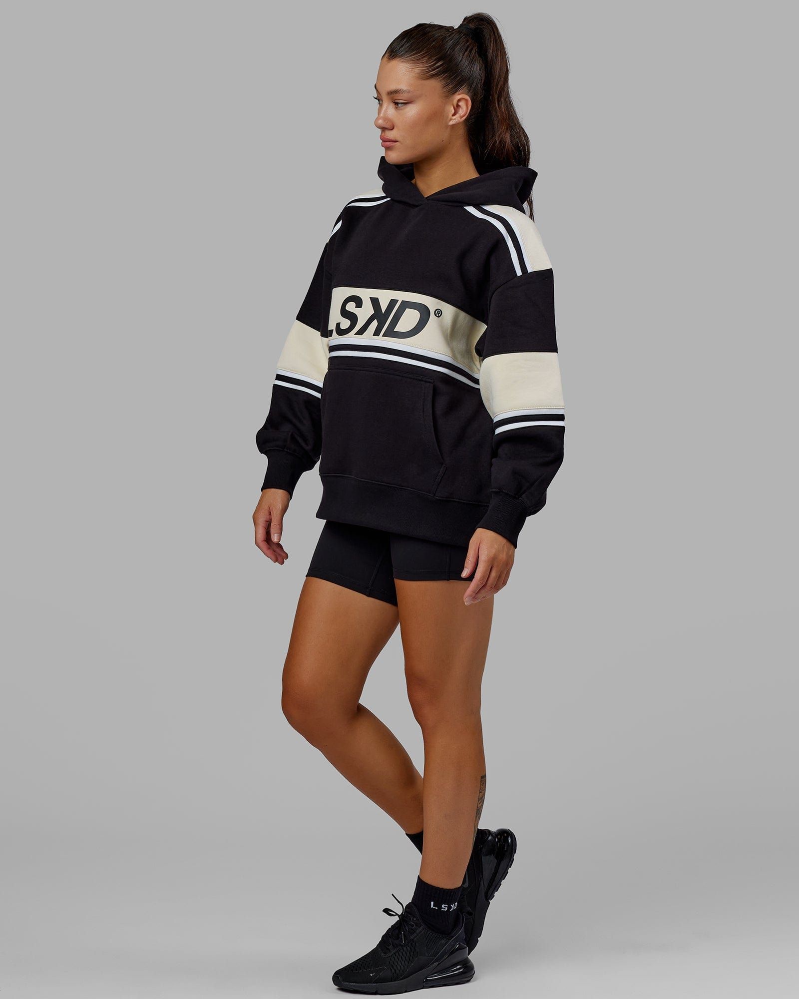 Unisex A-Team Hoodie Oversize - Black-Bone sold by LSKD product image thumbnail 5