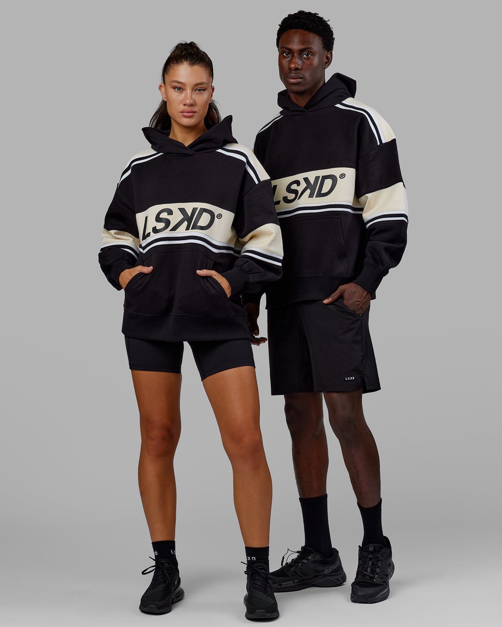 Unisex A-Team Hoodie Oversize - Black-Bone sold by LSKD