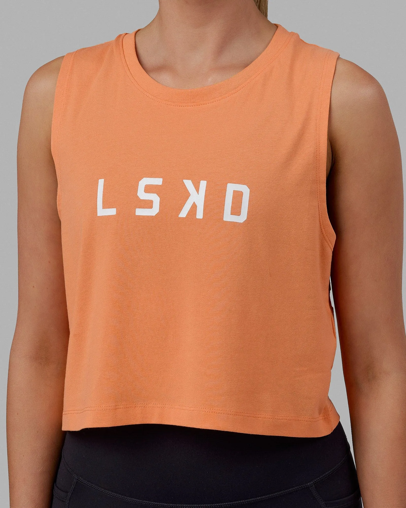 Agile FLXCotton Tank - Tangerine-White sold by LSKD product image thumbnail 5