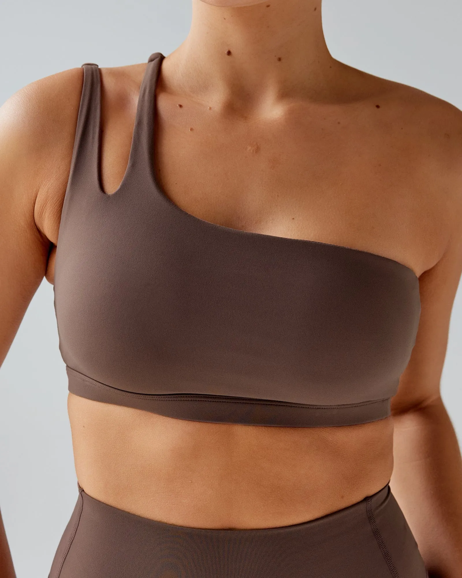 Set Up Sports Bra - Peppercorn sold by LSKD product image thumbnail 4