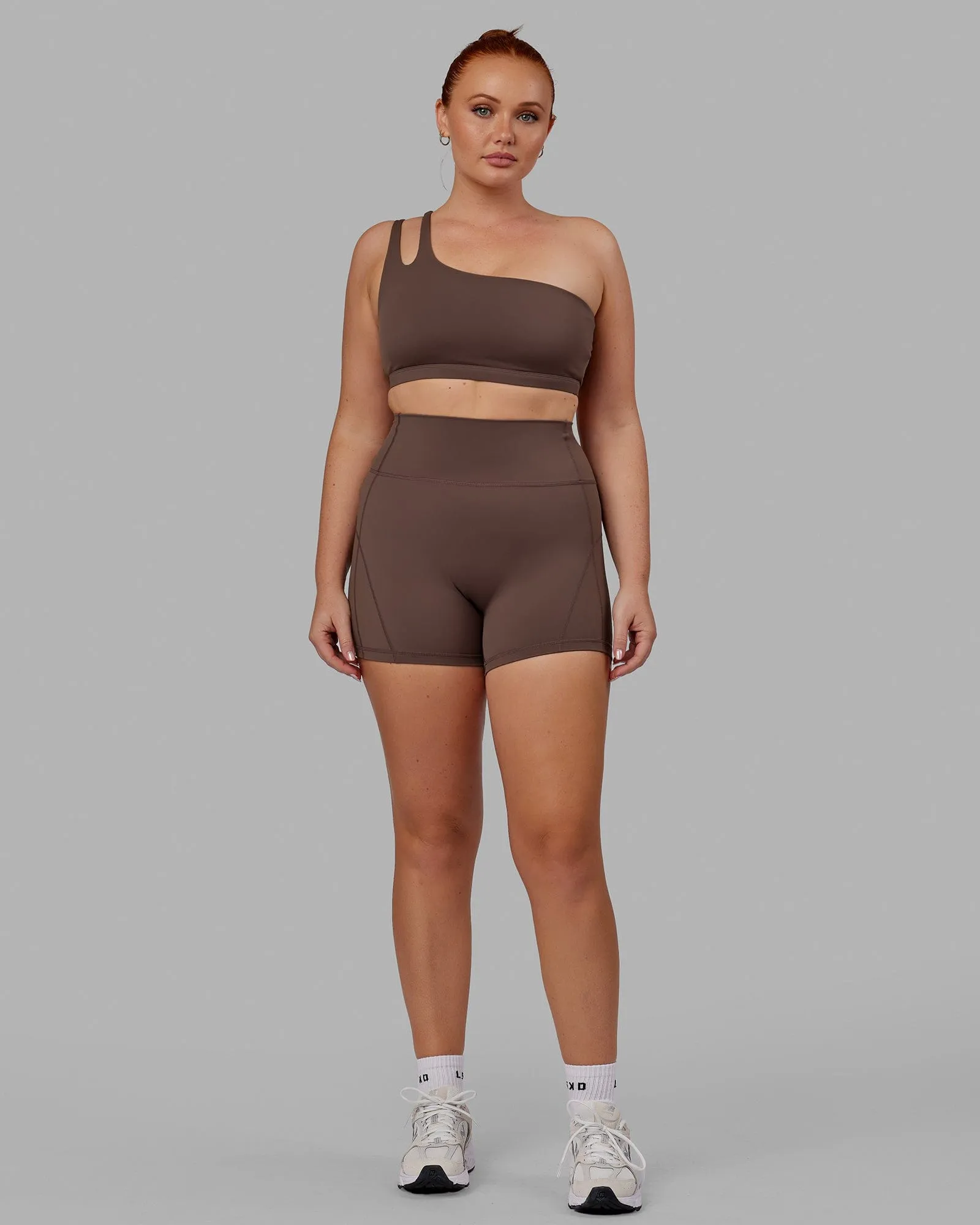 Set Up Sports Bra - Peppercorn sold by LSKD product image thumbnail 5