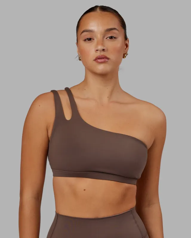 Set Up Sports Bra - Peppercorn sold by LSKD