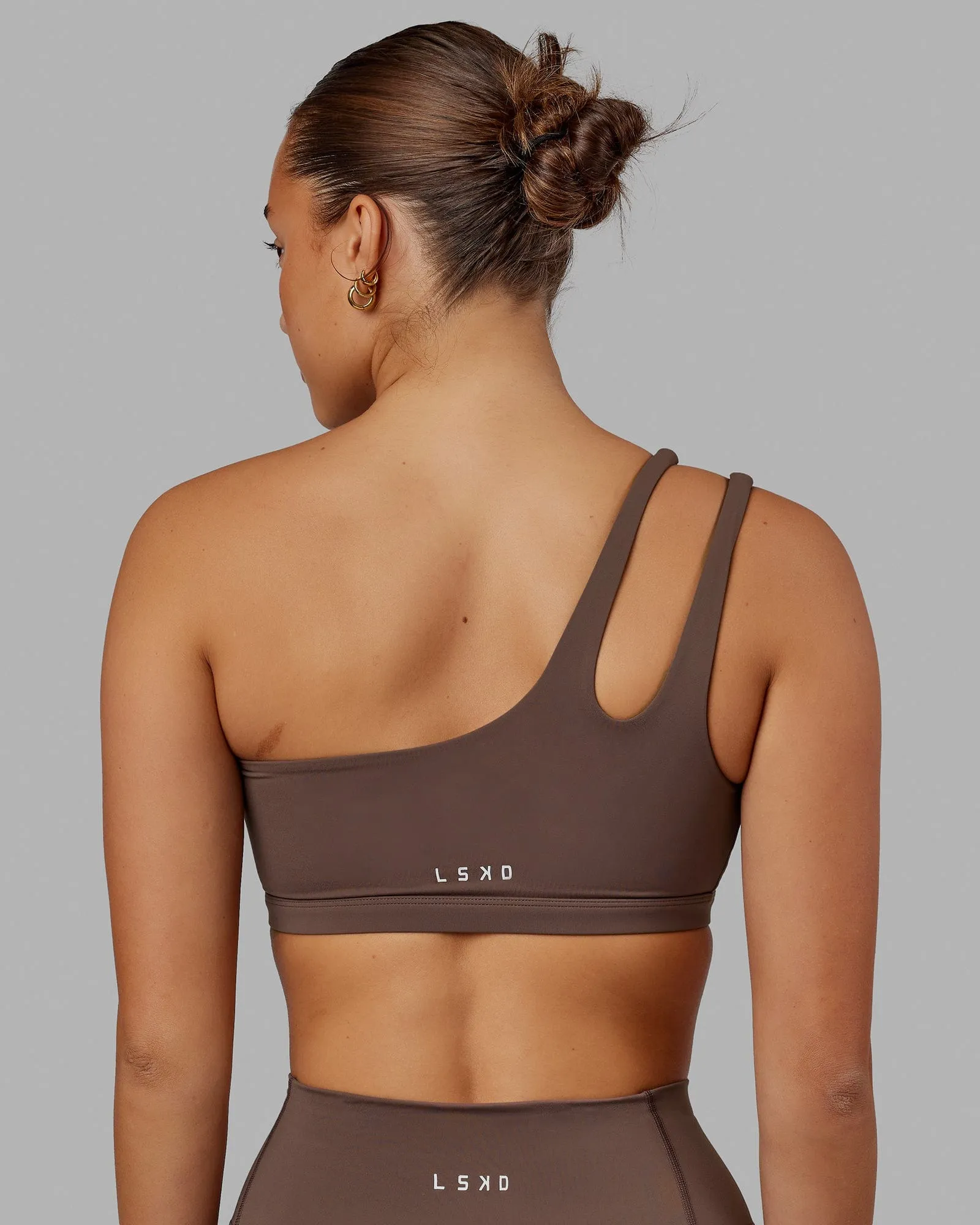 Set Up Sports Bra - Peppercorn sold by LSKD product image thumbnail 2