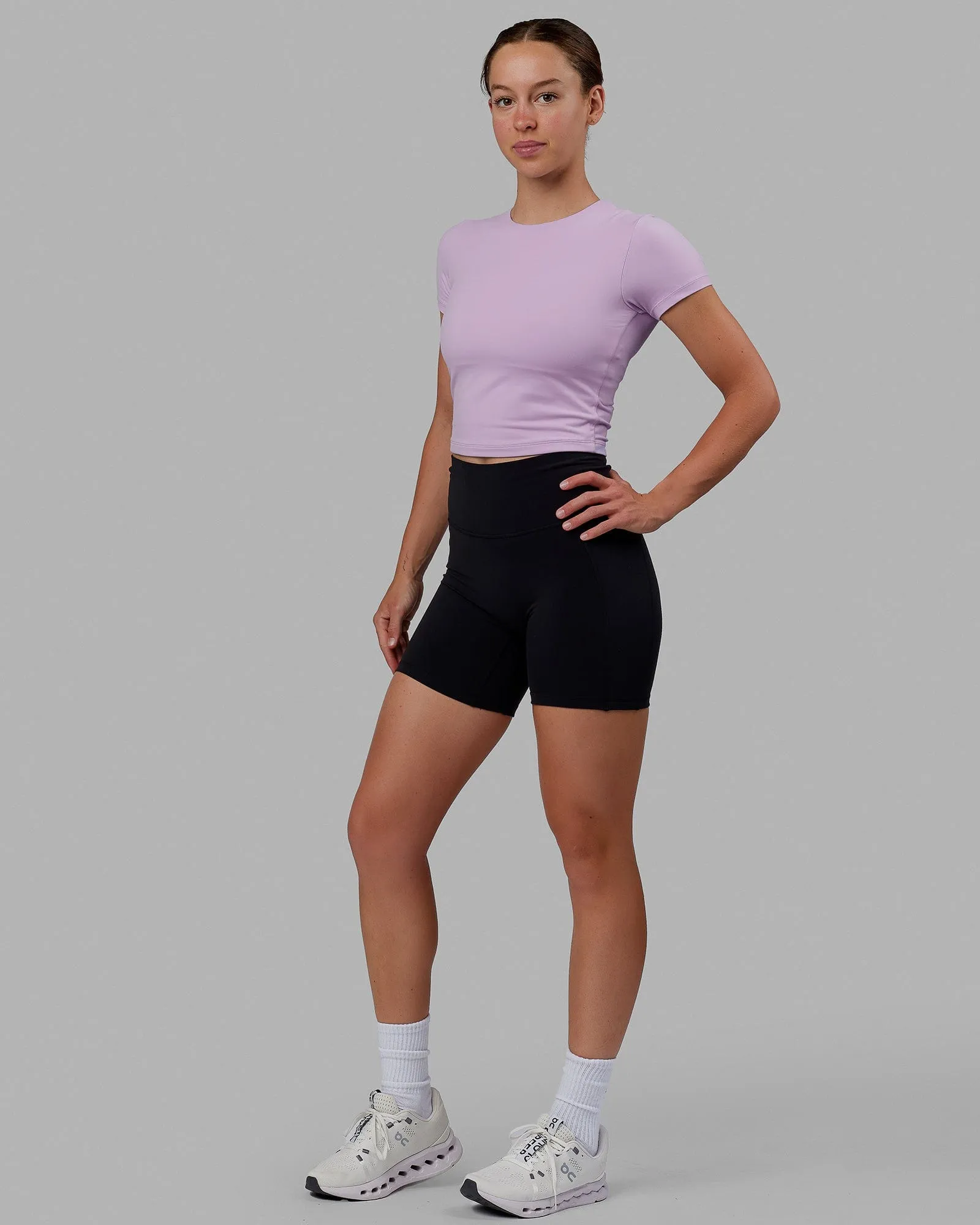 Staple Cropped Tee - Pale Lilac sold by LSKD product image thumbnail 3