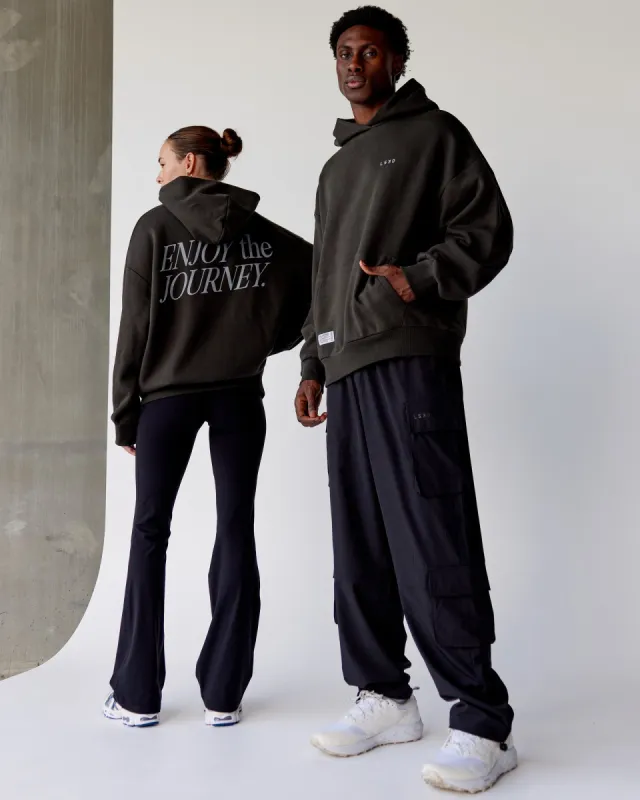 Unisex VS1 Hoodie Oversize - Pirate Black-Circular Grey sold by LSKD